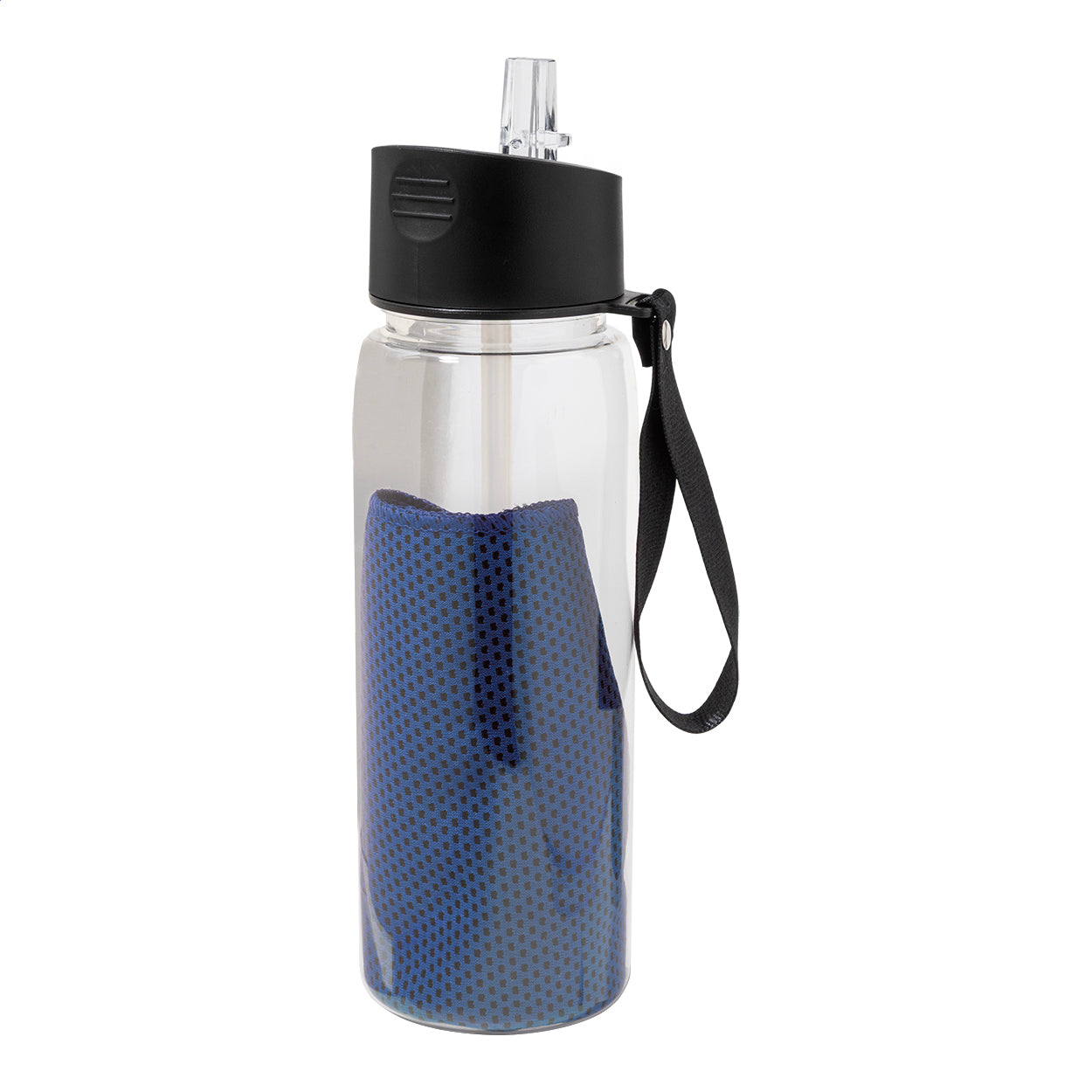 Fitmax RPET Trinkflasche mit Handtuch
