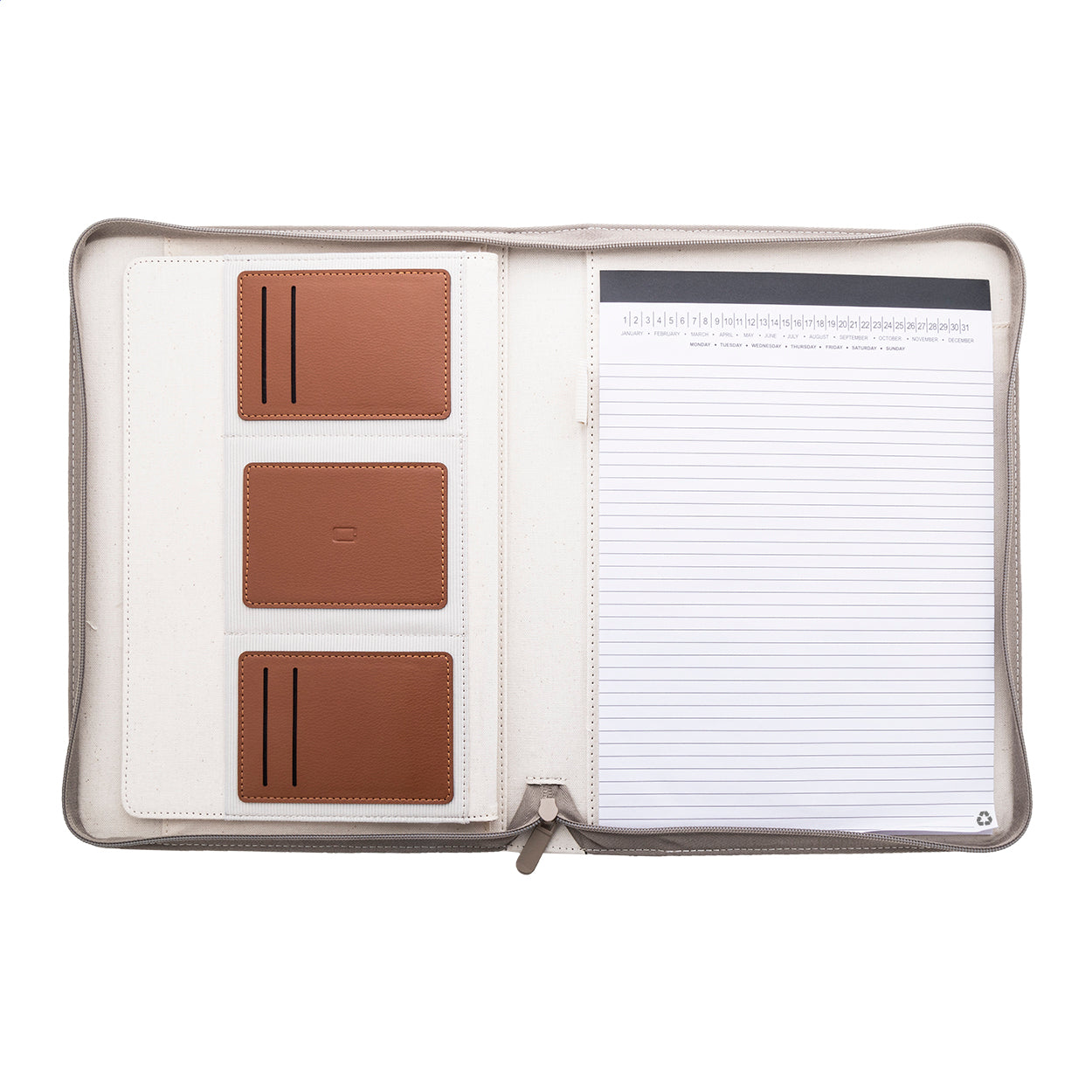 Carbasa Zip Dokumentenmappe aus recyceltem Canvas