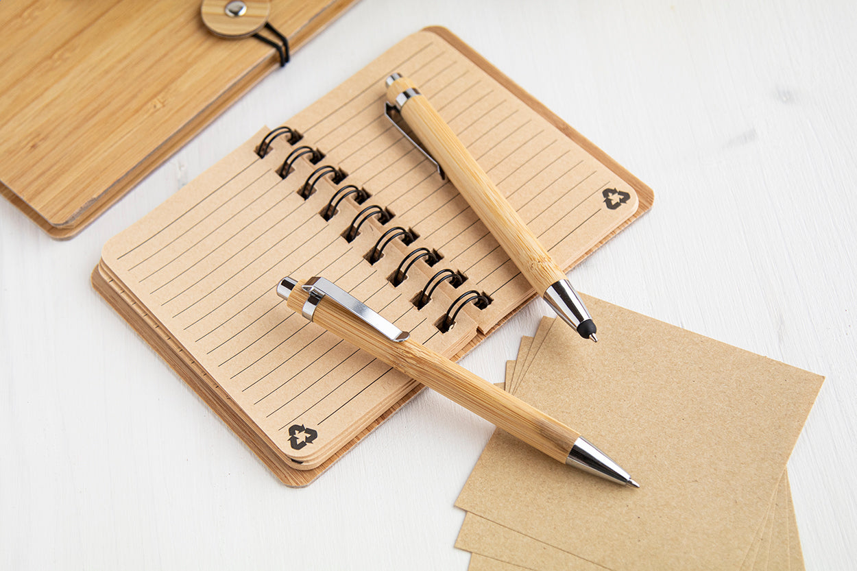 Tashania Touchpen mit Kugelschreiber aus Bambus