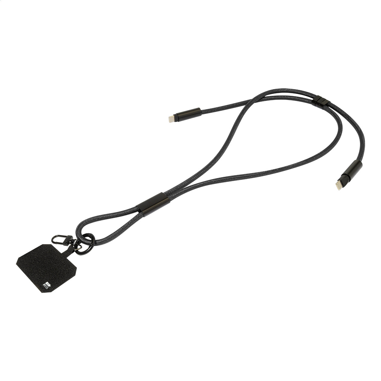 HolCharge 60W Lanyard mit Lade- und Datenkabel aus RPET