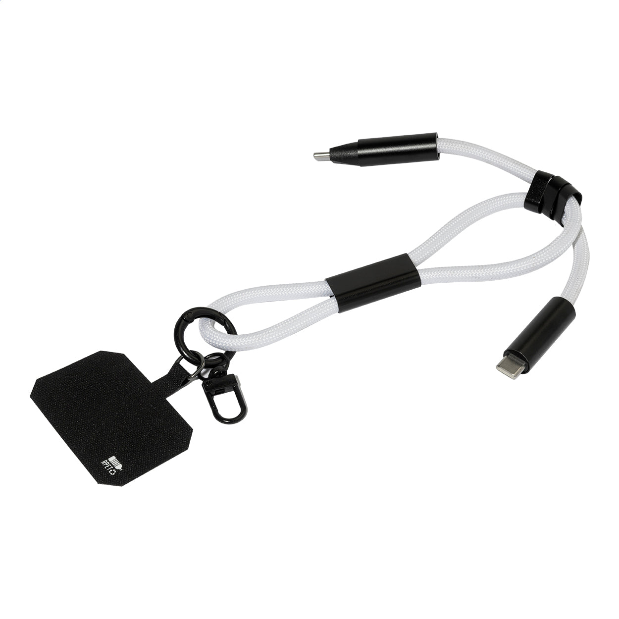 CuffCharge 60W Handgelenkband mit Lade- und Datenkabel aus RPET