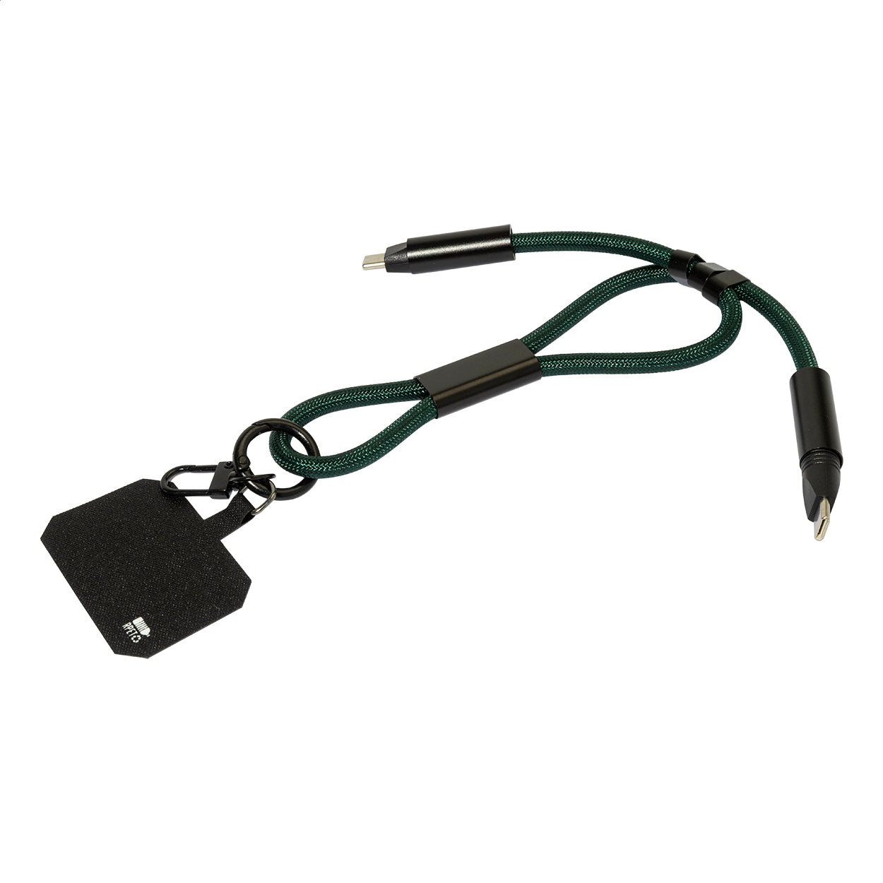 CuffCharge 60W Handgelenkband mit Lade- und Datenkabel aus RPET