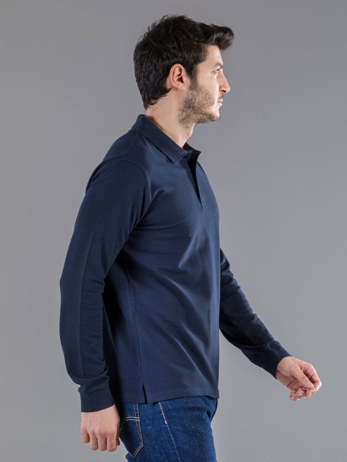 BS Evolution Langarm Polo, 180 g/m²
