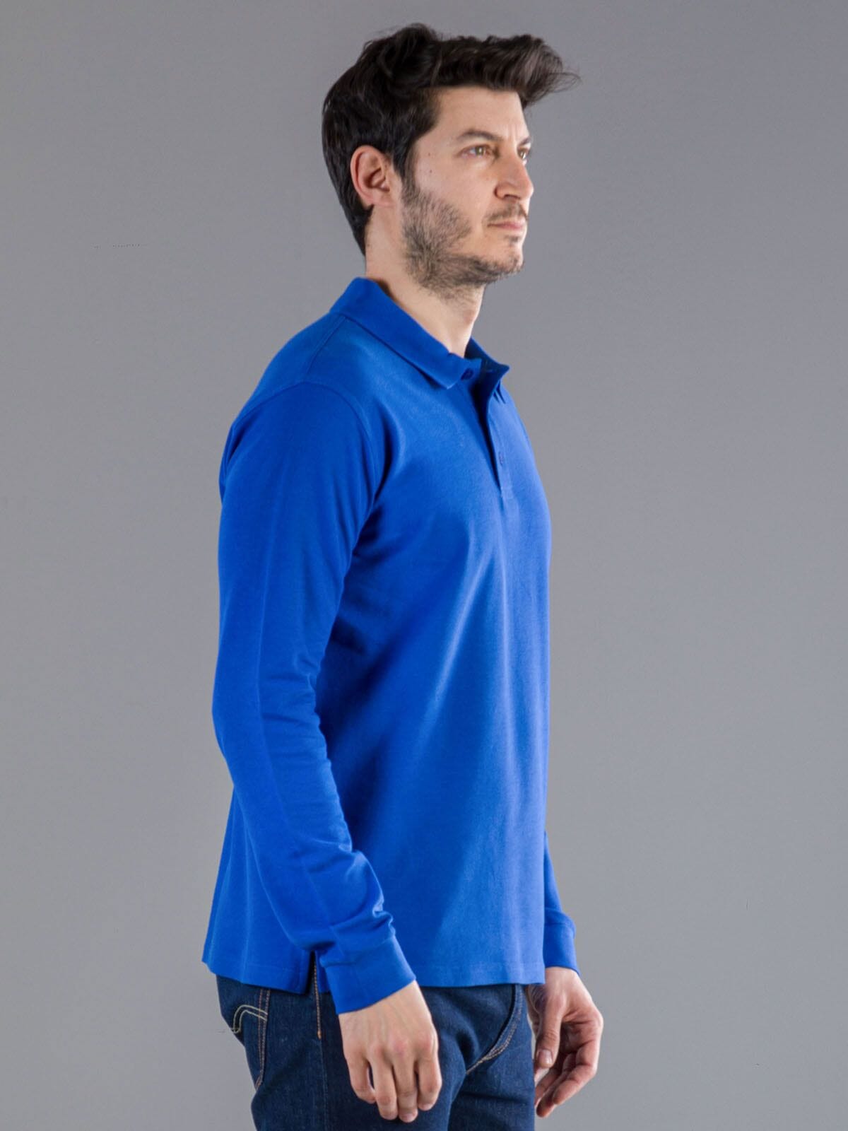 BS Evolution Langarm Polo, 180 g/m²