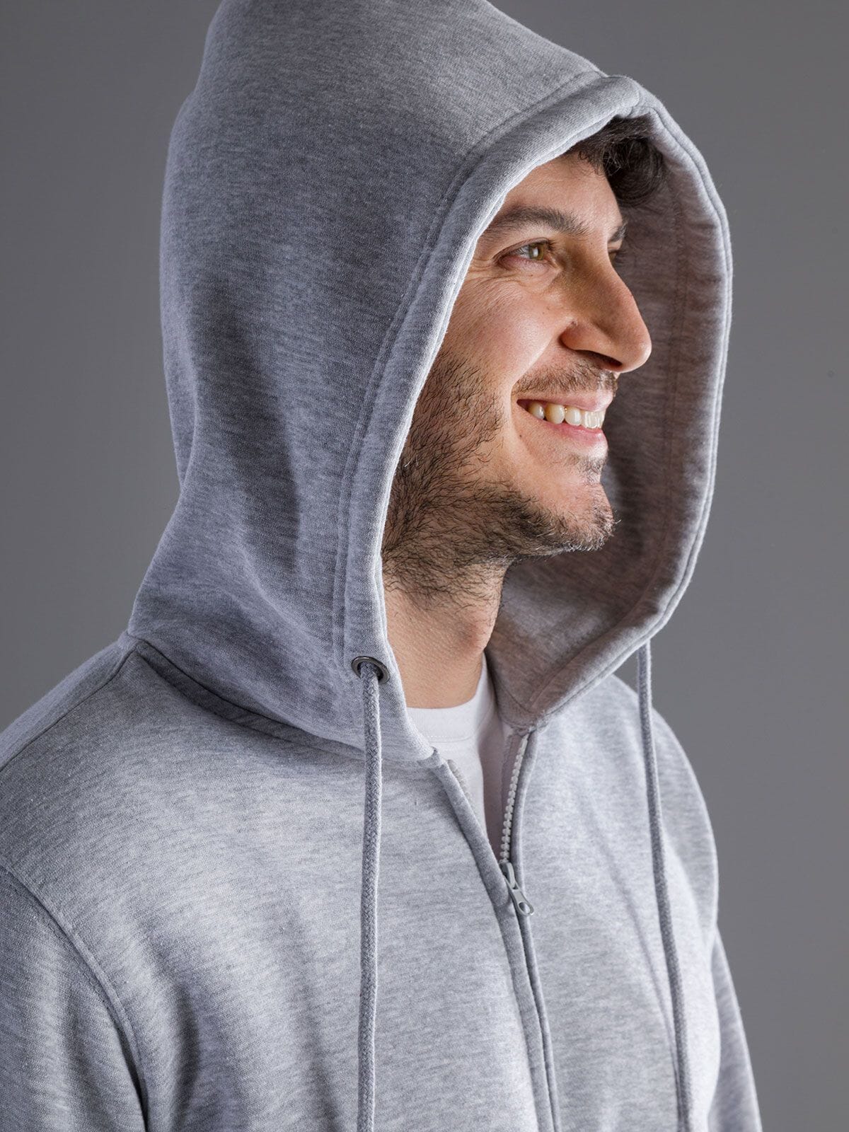 BS Vega Hoodie mit durchgehendem Reißverschluss, 280 g/m²