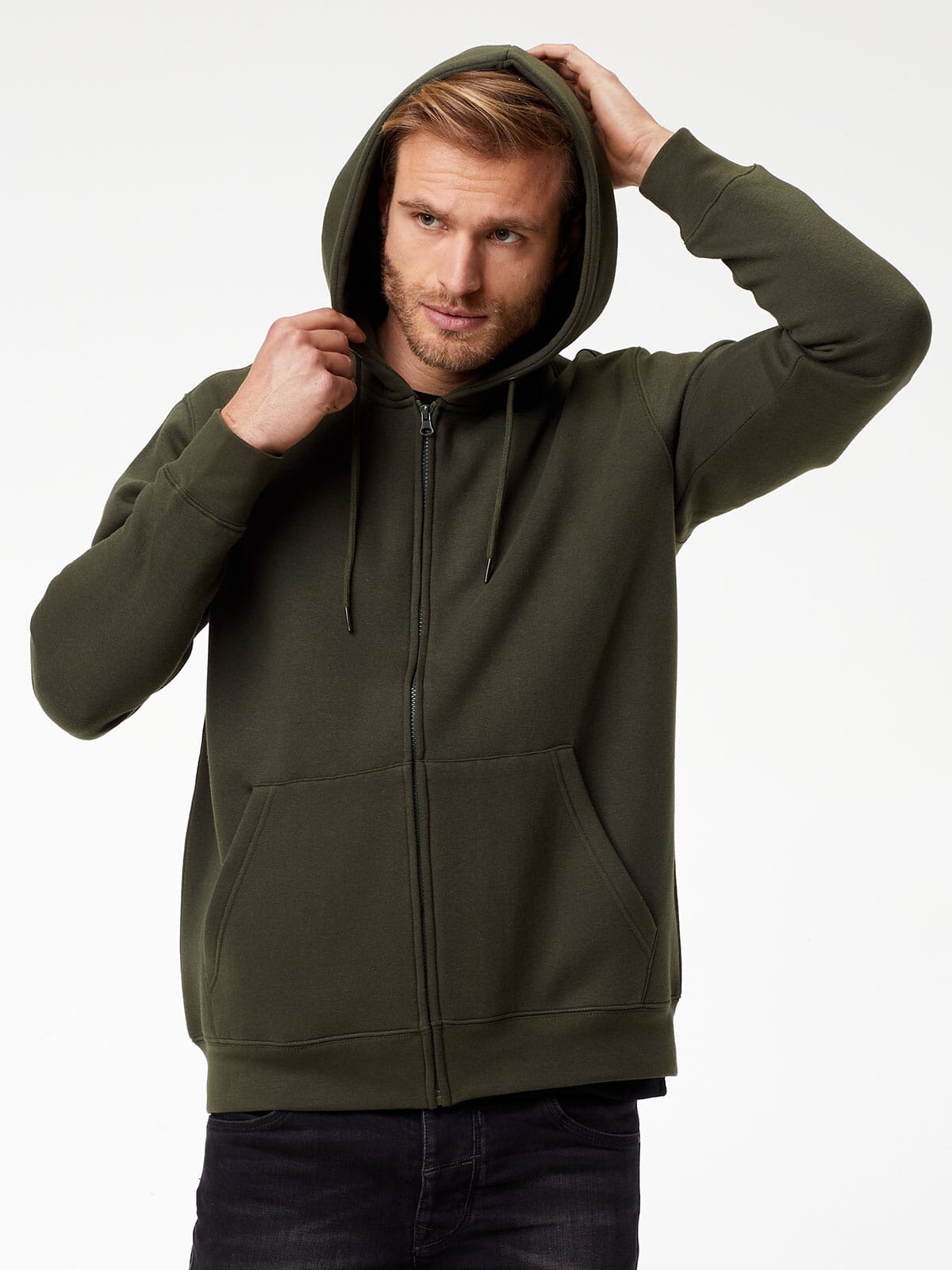 BS Vega Hoodie mit durchgehendem Reißverschluss, 280 g/m²