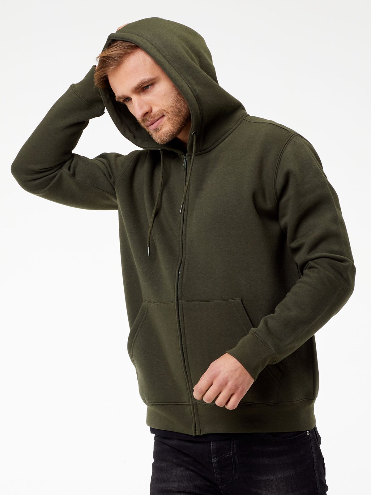 BS Vega Hoodie mit durchgehendem Reißverschluss, 280 g/m²