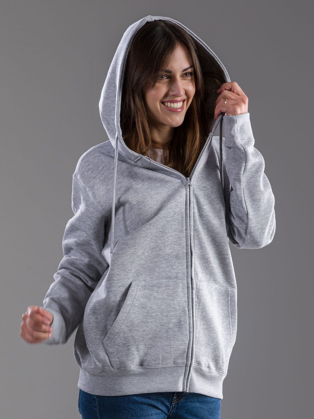 BS Vega Hoodie mit durchgehendem Reißverschluss, 280 g/m²