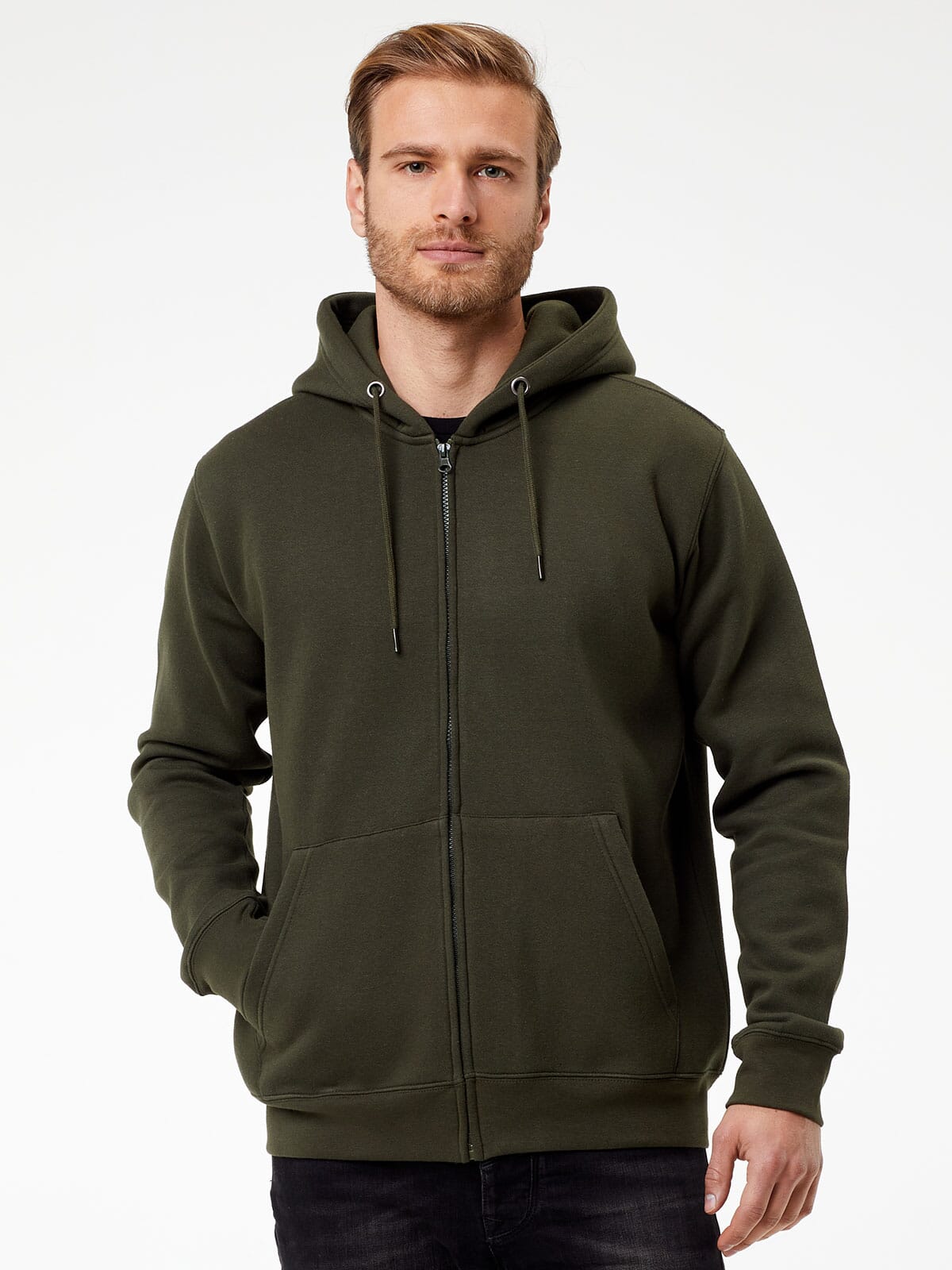 BS Vega Hoodie mit durchgehendem Reißverschluss, 280 g/m²