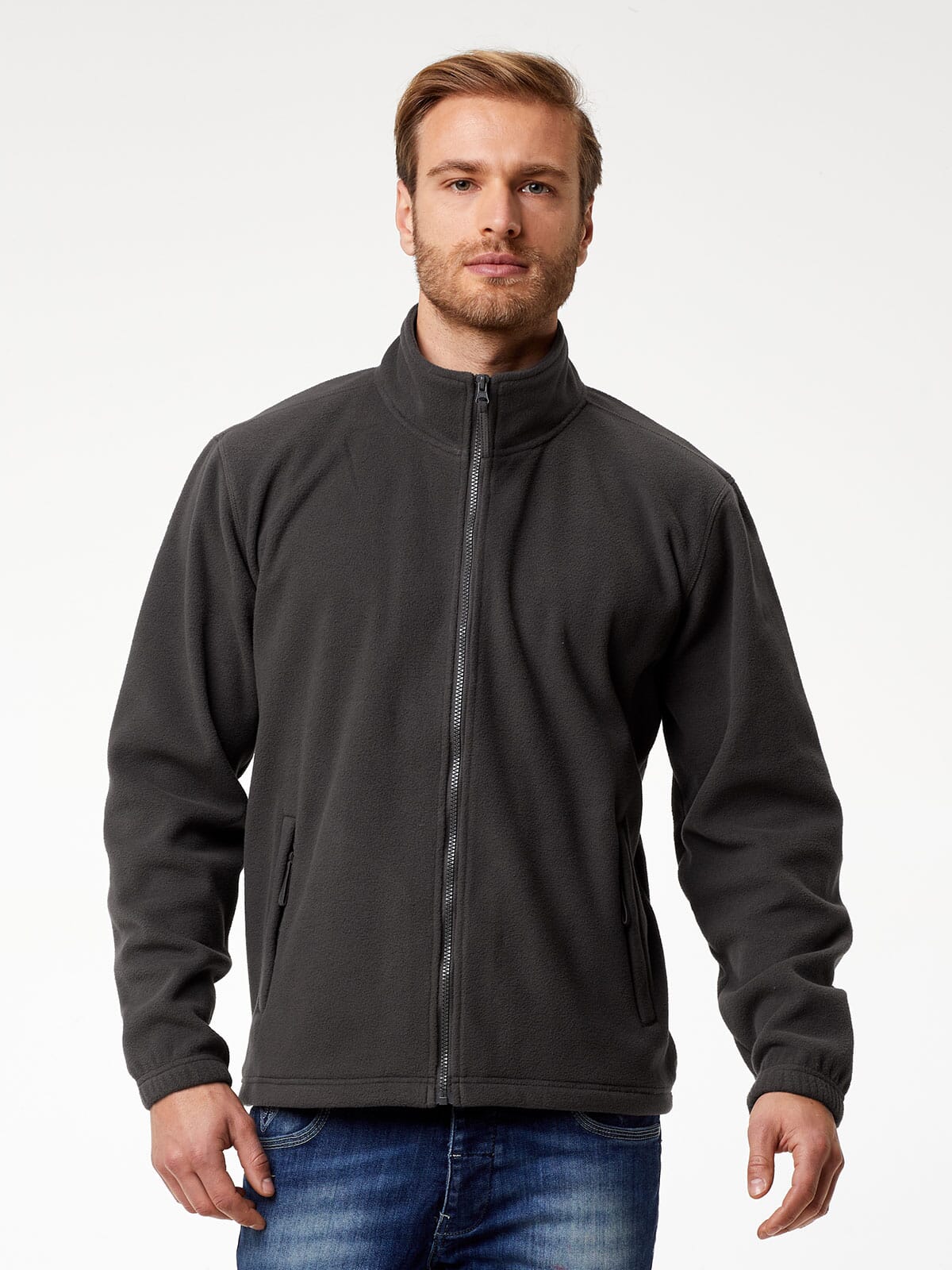 BS Peak Fleecejacke mit durchgehendem Reißverschluss, 290 g/m²