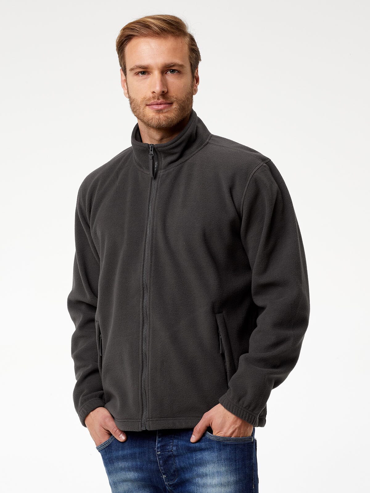 BS Peak Fleecejacke mit durchgehendem Reißverschluss, 290 g/m²