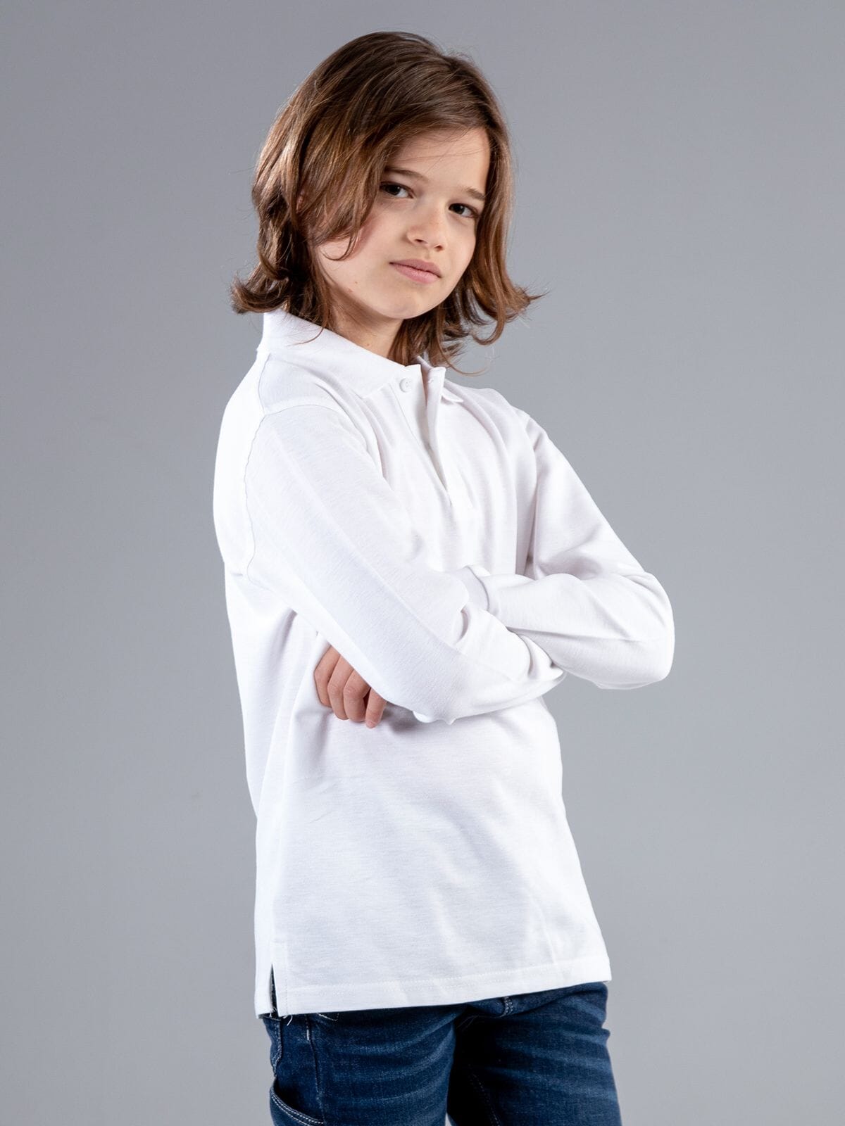 BS Evolution Polo Kinder Langarm