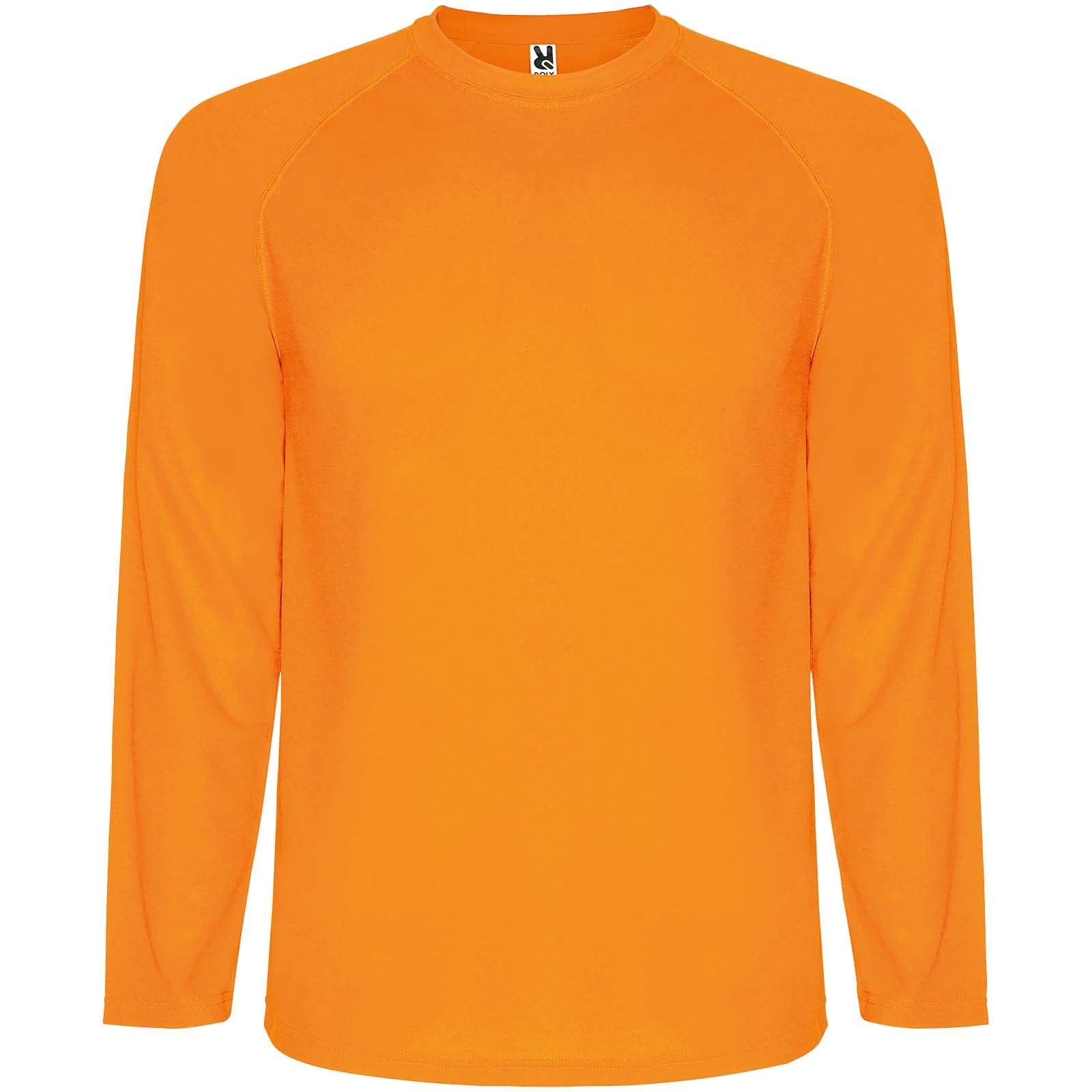 Montecarlo 150 g/m² Langarm-Sport-Shirt für Kinder – Fluororange – 12