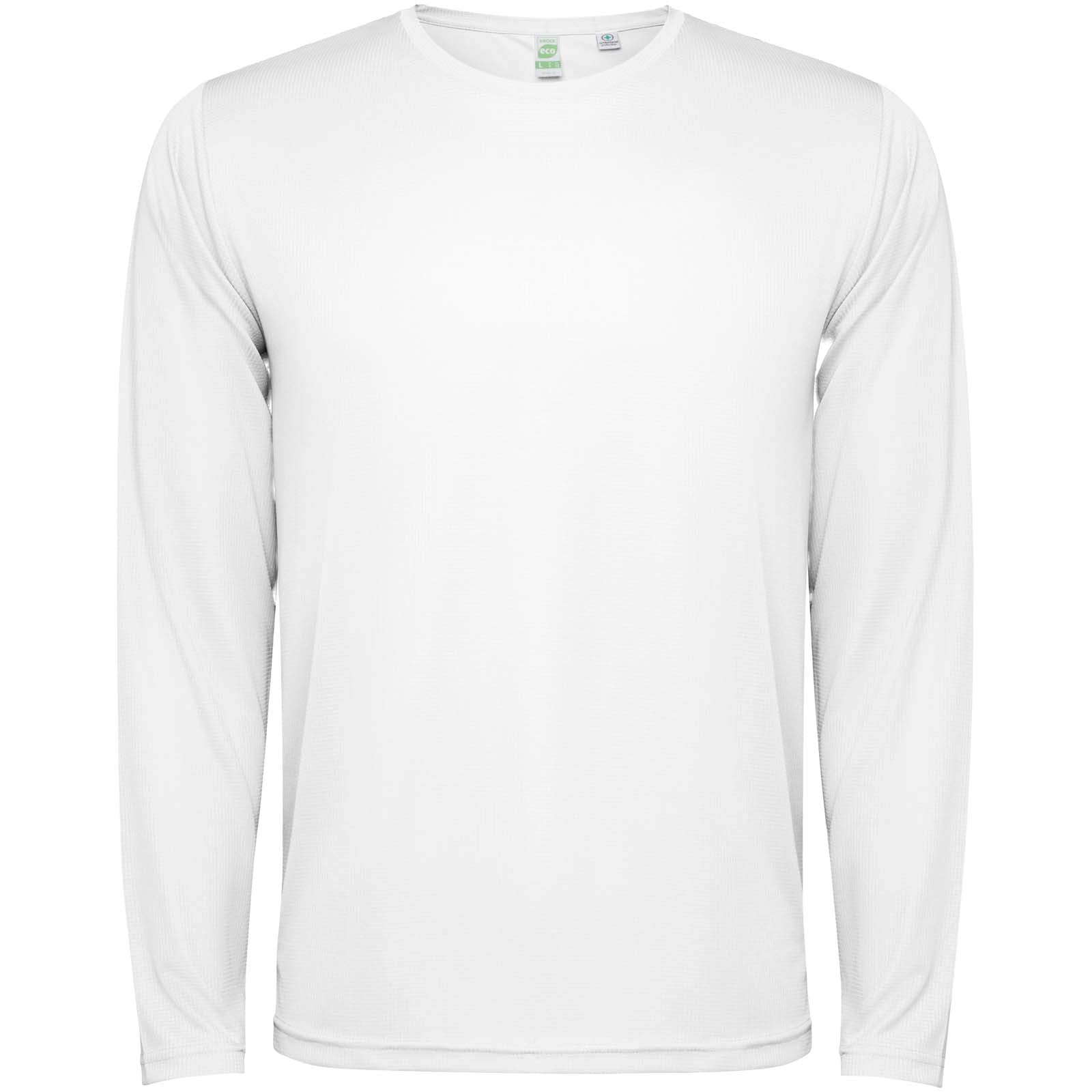 Estoril 125 g/m² Langarm-Shirt für Kinder – Weiss – 12