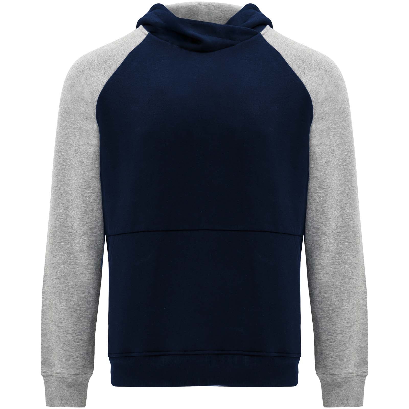 Badet 280 g/m² zweifarbiger Kapuzenpullover für Kinder – Marineblau Heather Grau – 11/12