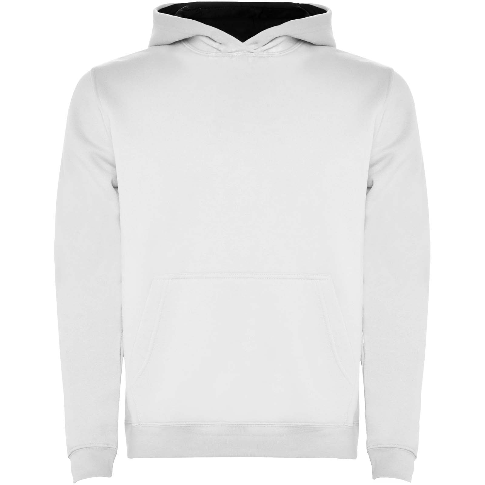 Urban 280 g/m² Kapuzenpullover für Kinder – Weiss Marineblau – 3/4