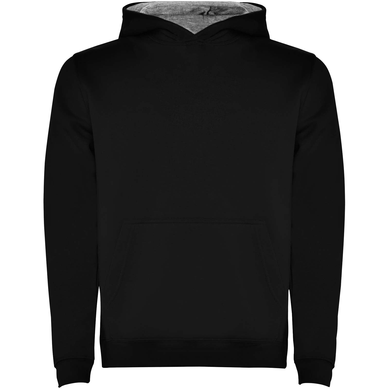 Urban 280 g/m² Kapuzenpullover für Kinder – Schwarz Marl Grau – 3/4