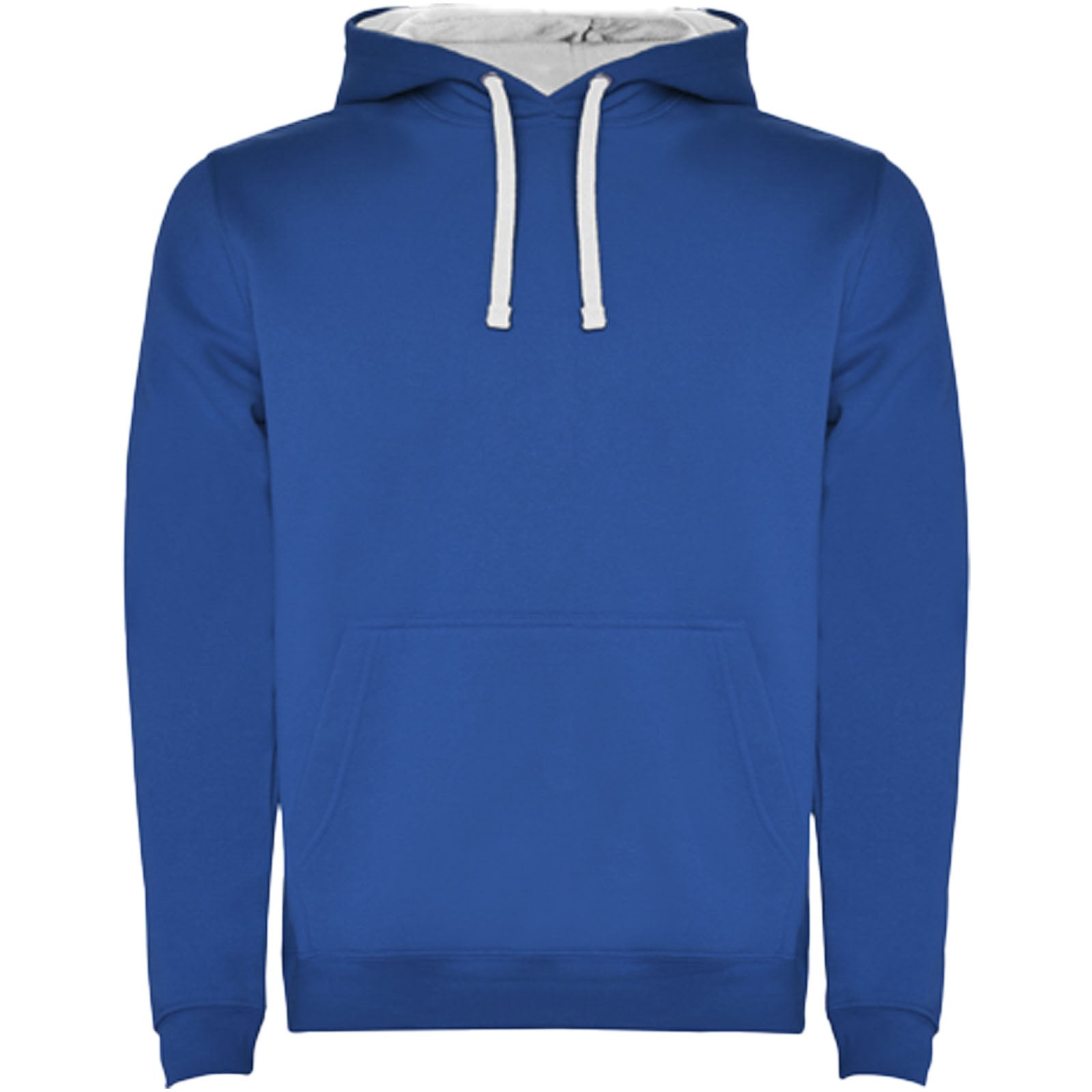 Urban 280 g/m² Kapuzenpullover für Kinder – Royalblau Weiss – 11/12