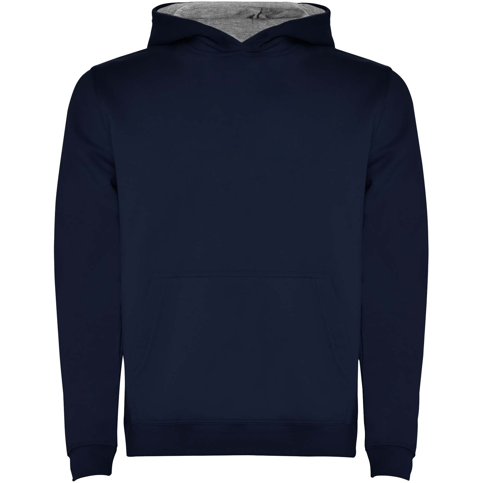 Urban 280 g/m² Kapuzenpullover für Kinder – Marineblau Marl Grau – 3/4