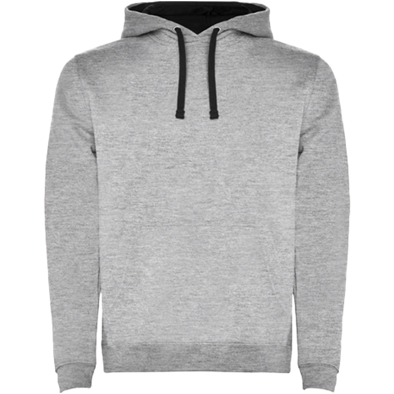 Urban 280 g/m² Kapuzenpullover für Kinder – Marl Grau Schwarz – 11/12
