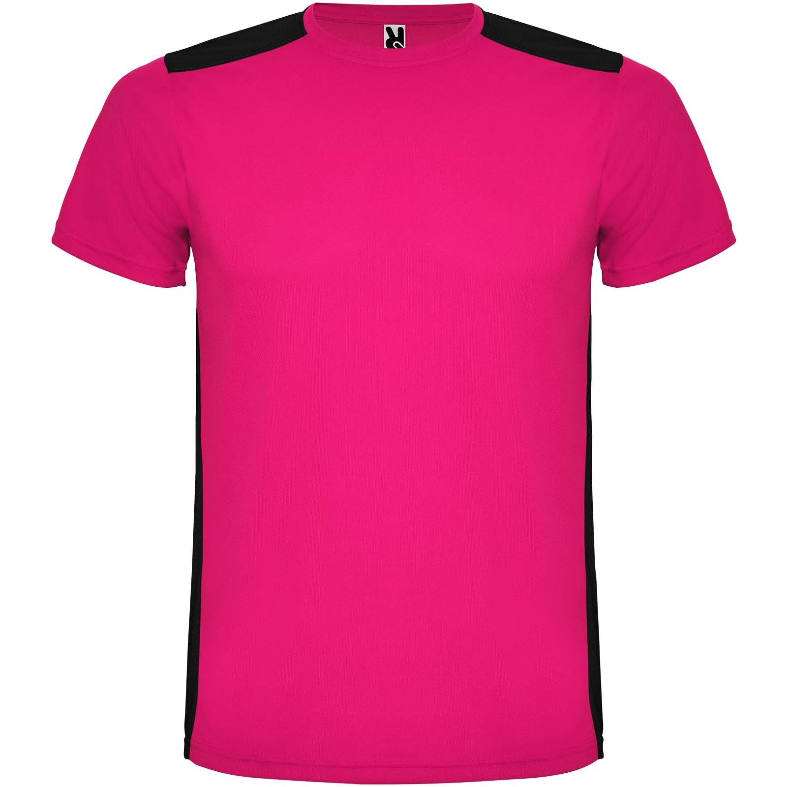 Detroit 130 g/m² Sport T-Shirt für Kinder – Fuchsia Schwarz – 16