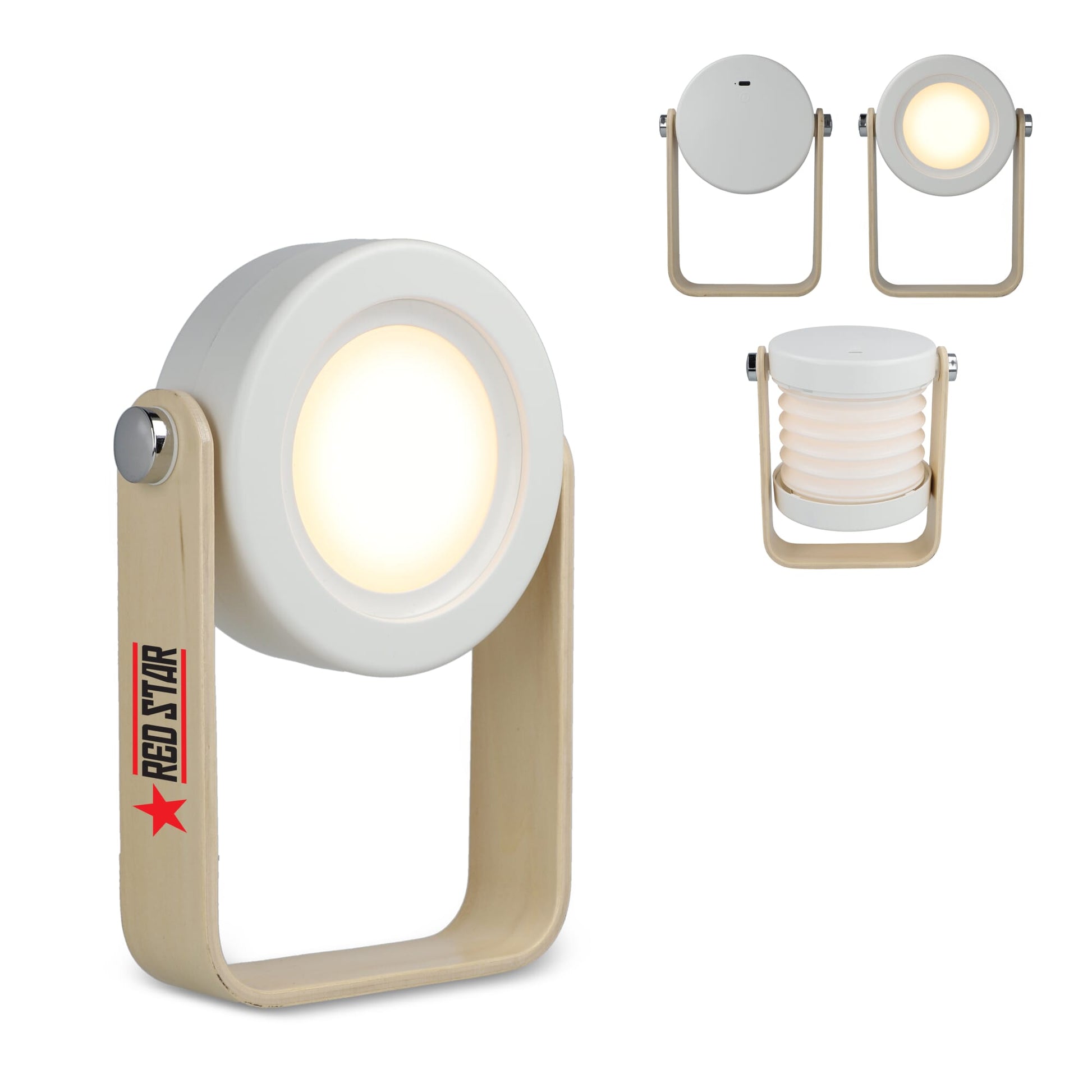 Coollux Multifunktions-LED-Lampe mit Bambusgriff