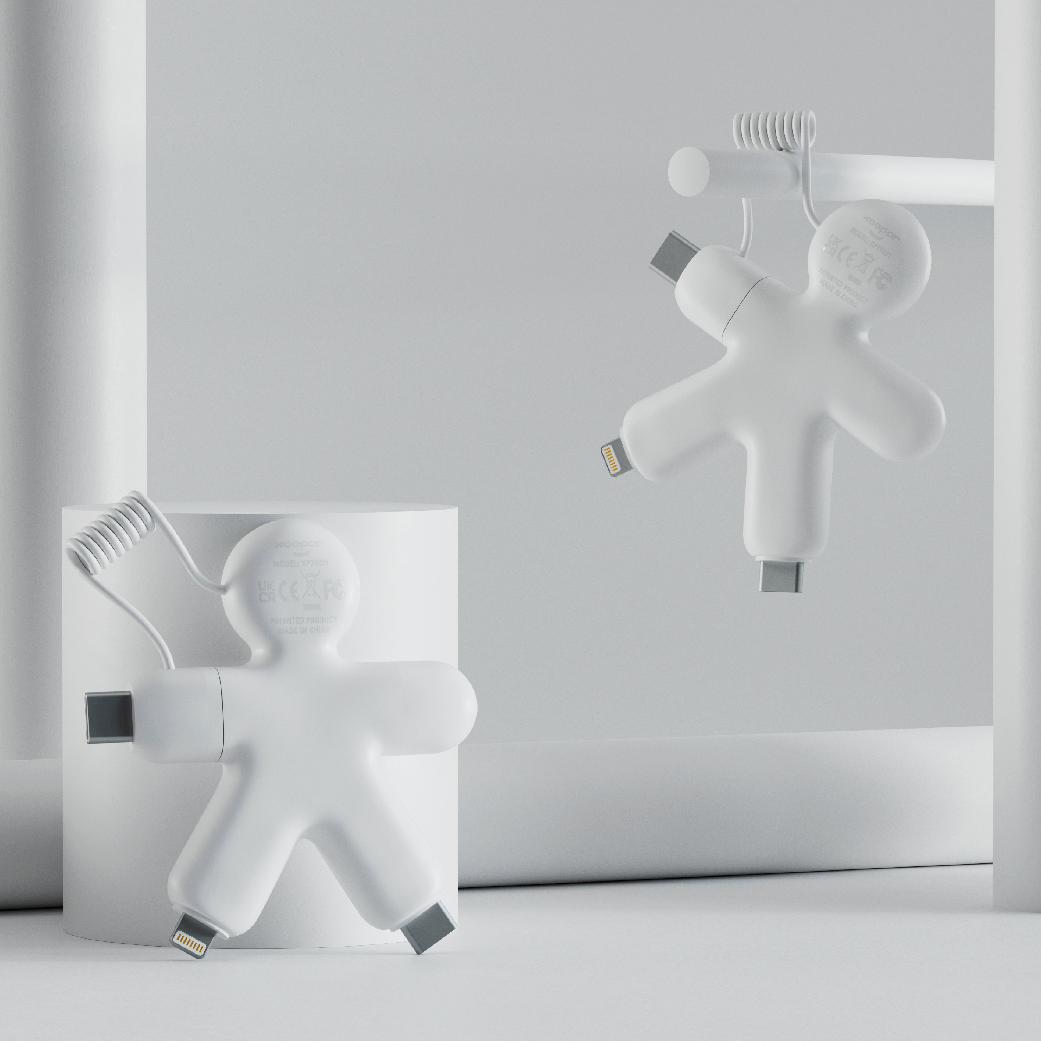 Xoopar „Buddy Eco“ Multiladekabel mit Schlüsselanhänger
