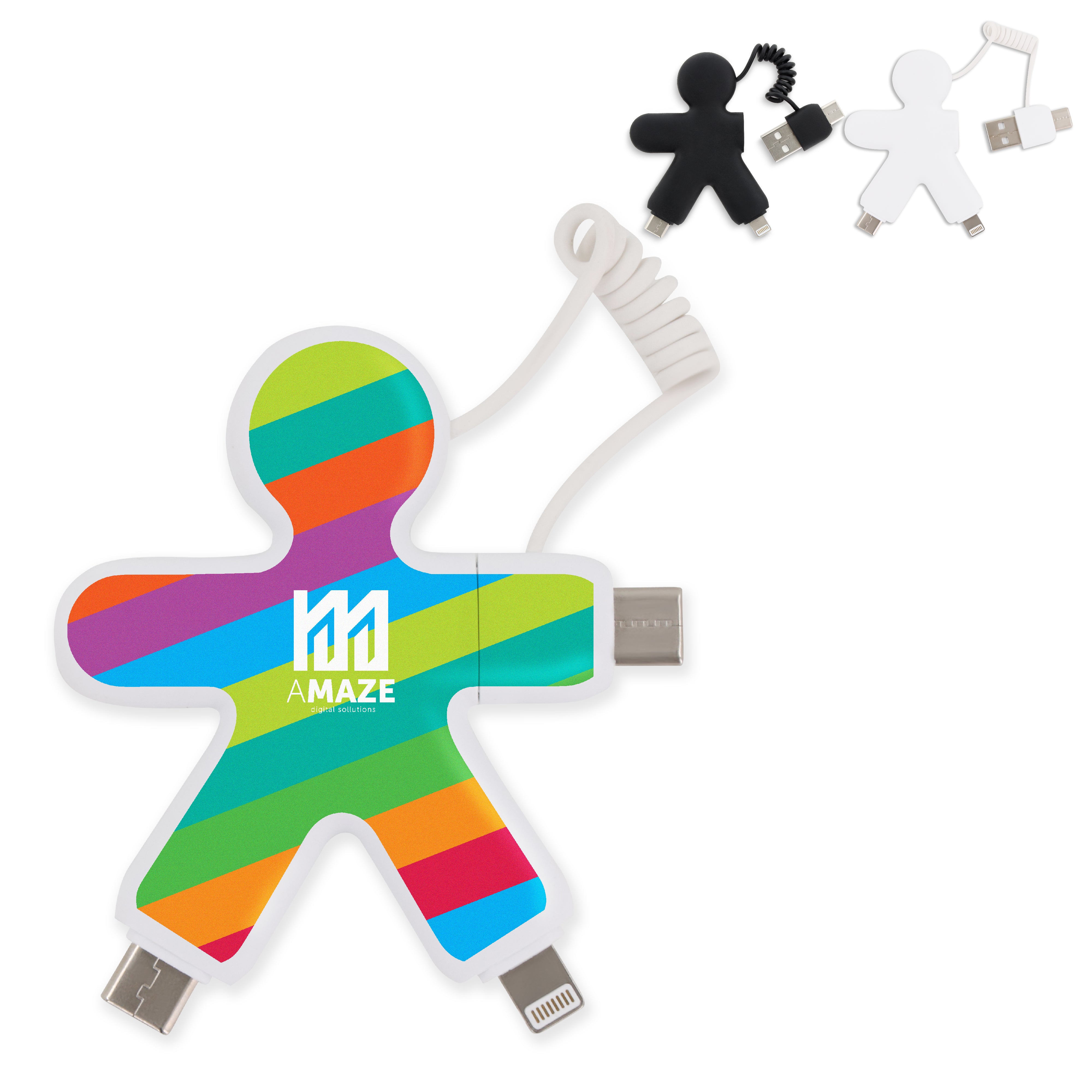 Xoopar „Buddy Eco“ Multiladekabel mit Schlüsselanhänger