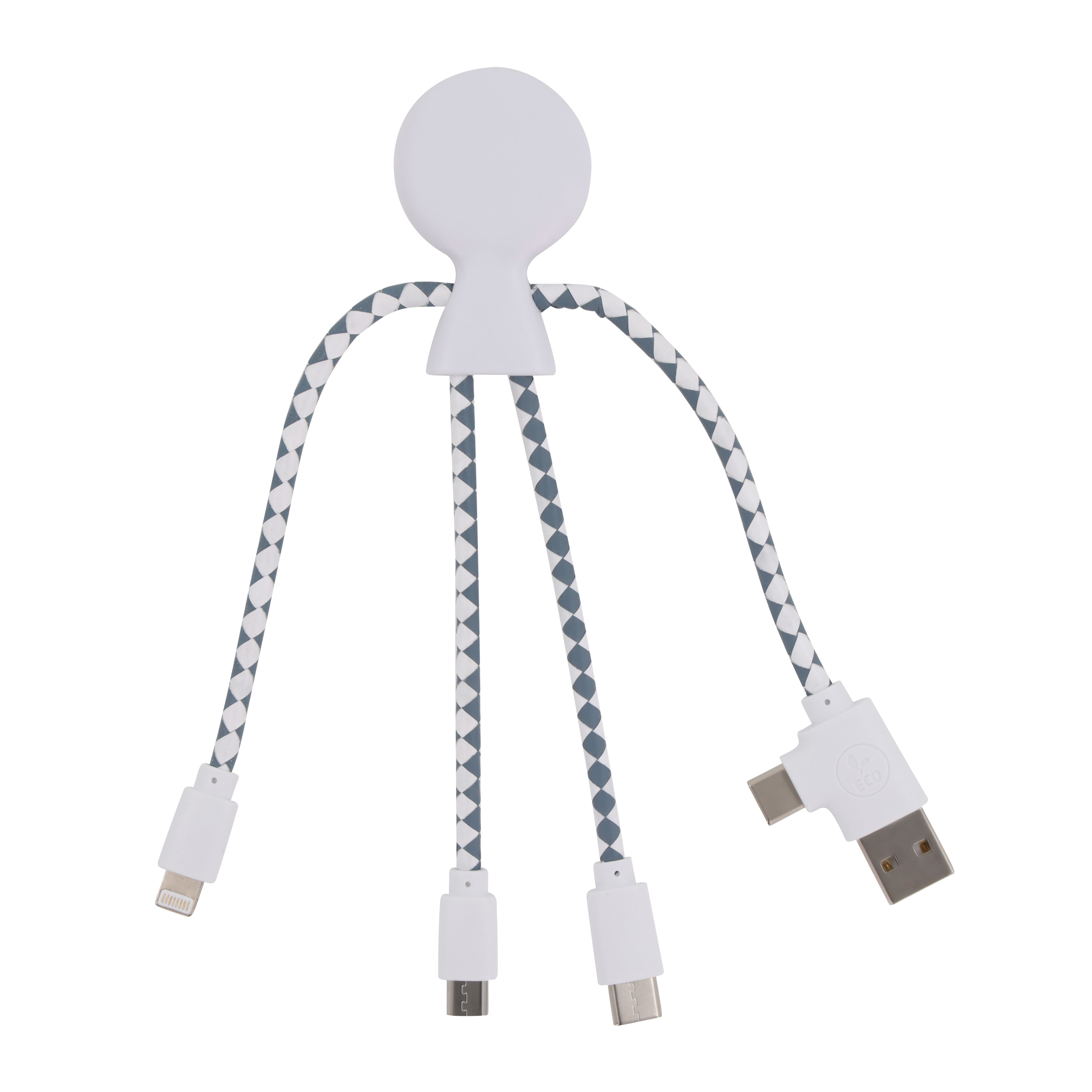 Xoopar „Mr. Bio“ Multiladekabel aus recyceltem Kunststoff