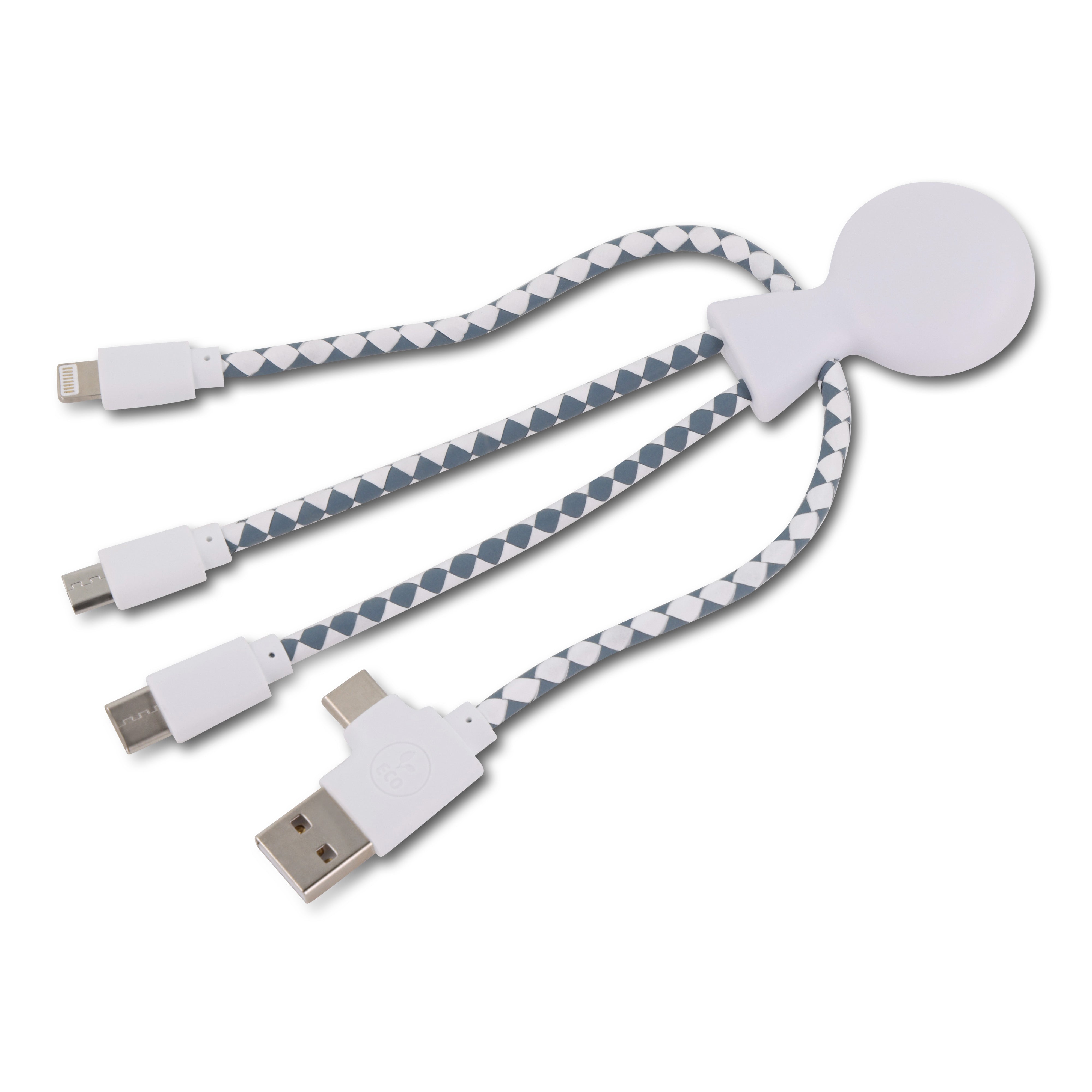Xoopar „Mr. Bio“ Multiladekabel aus recyceltem Kunststoff