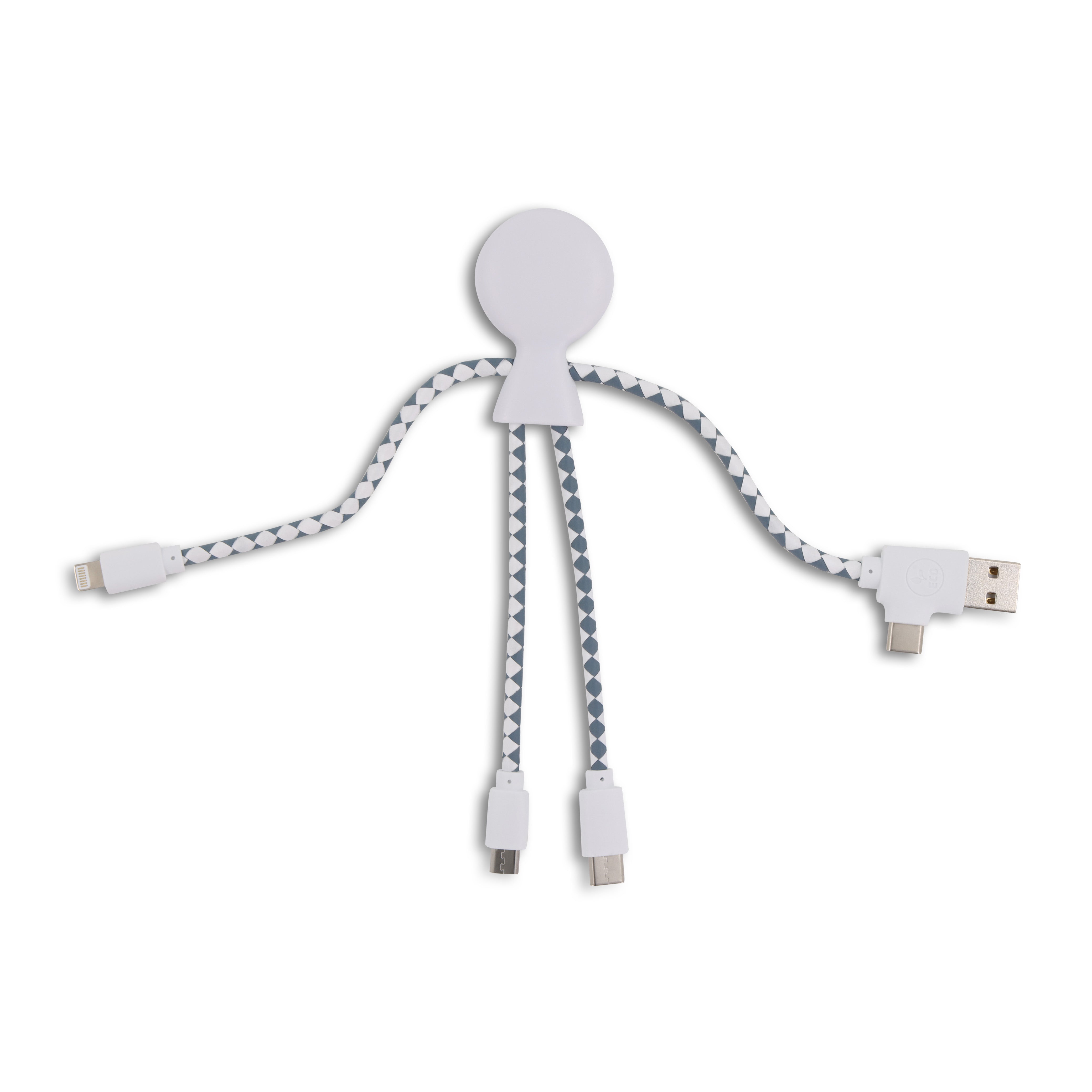 Xoopar „Mr. Bio“ Multiladekabel aus recyceltem Kunststoff