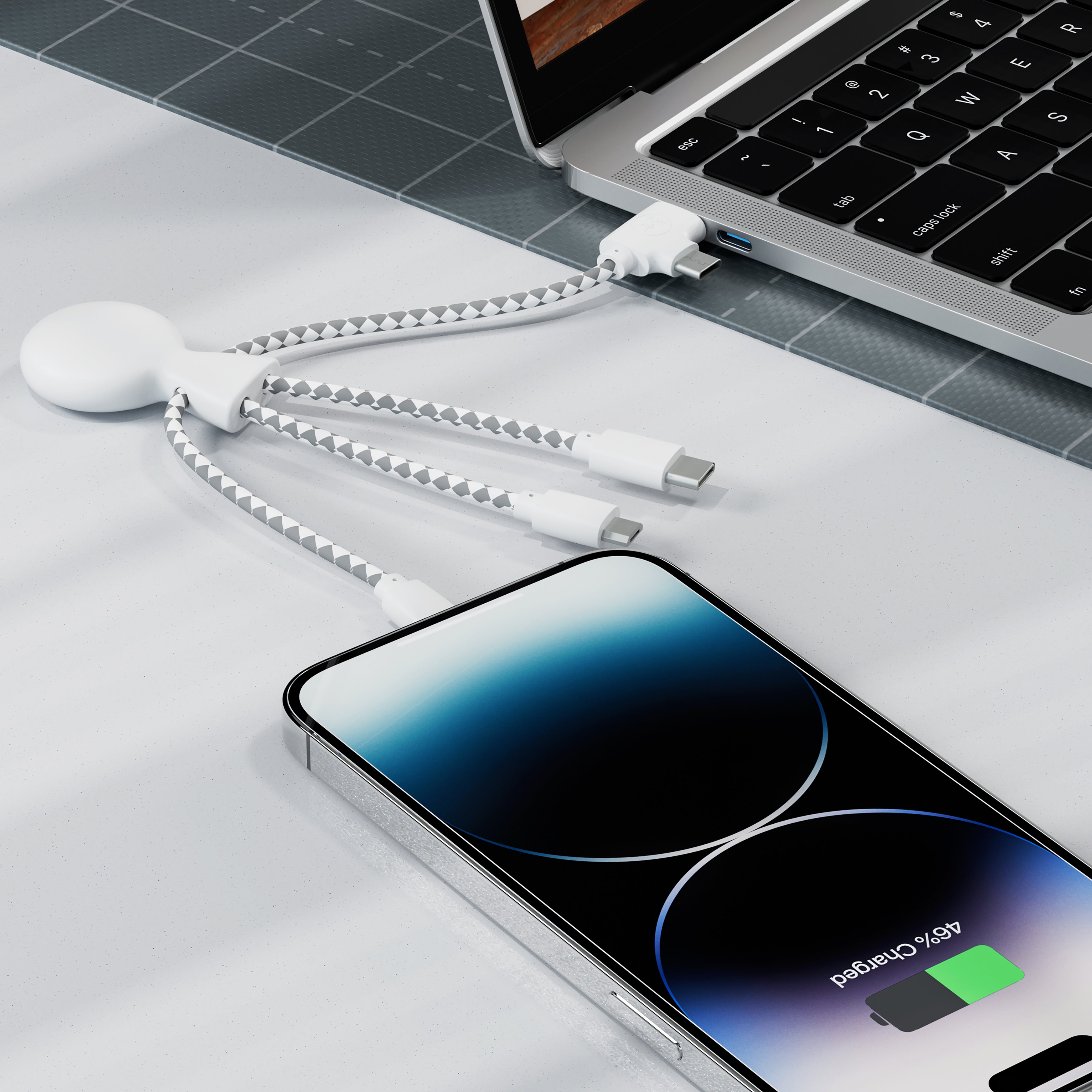 Xoopar „Mr. Bio“ Multiladekabel aus recyceltem Kunststoff