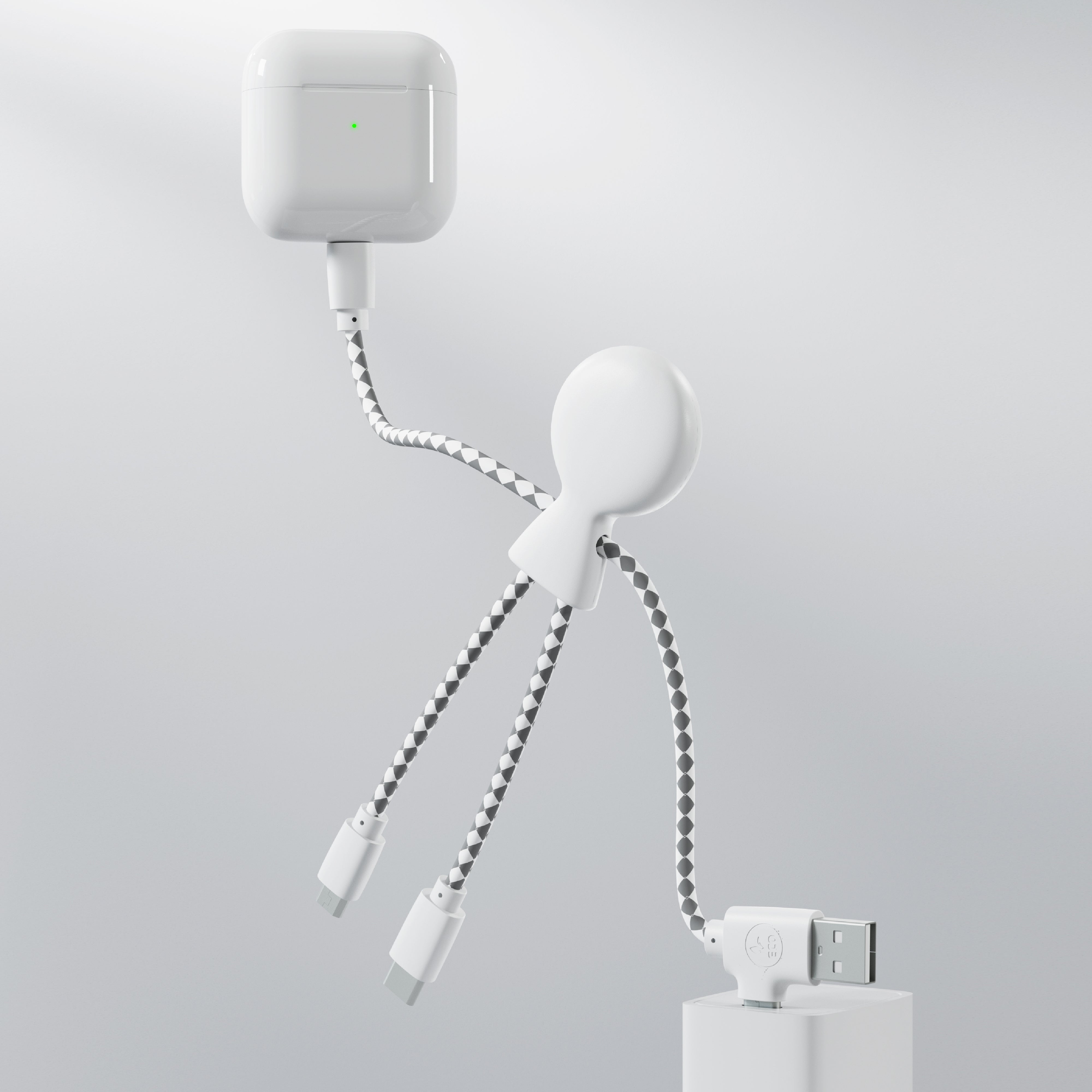 Xoopar „Mr. Bio“ Multiladekabel aus recyceltem Kunststoff