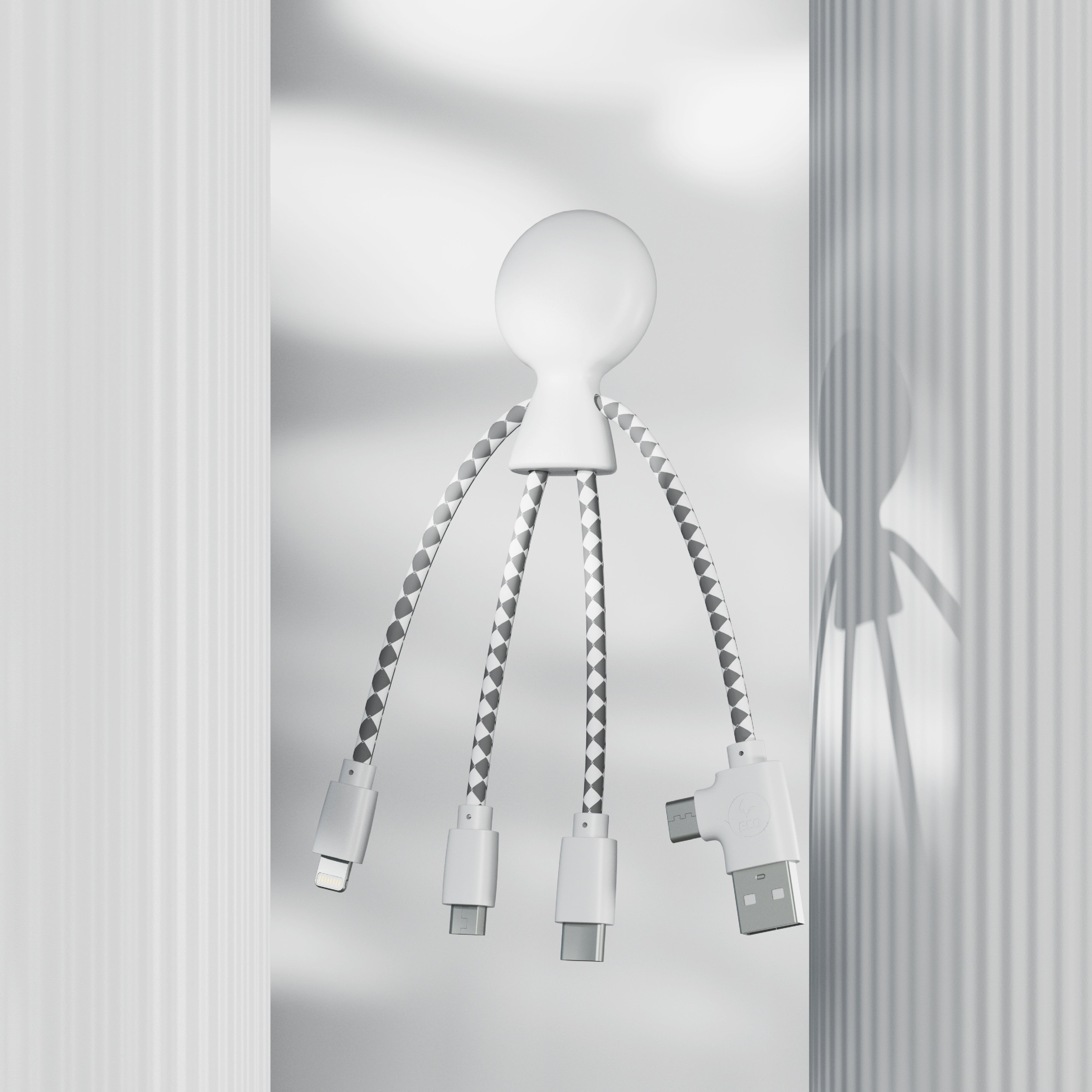 Xoopar „Mr. Bio“ Multiladekabel aus recyceltem Kunststoff