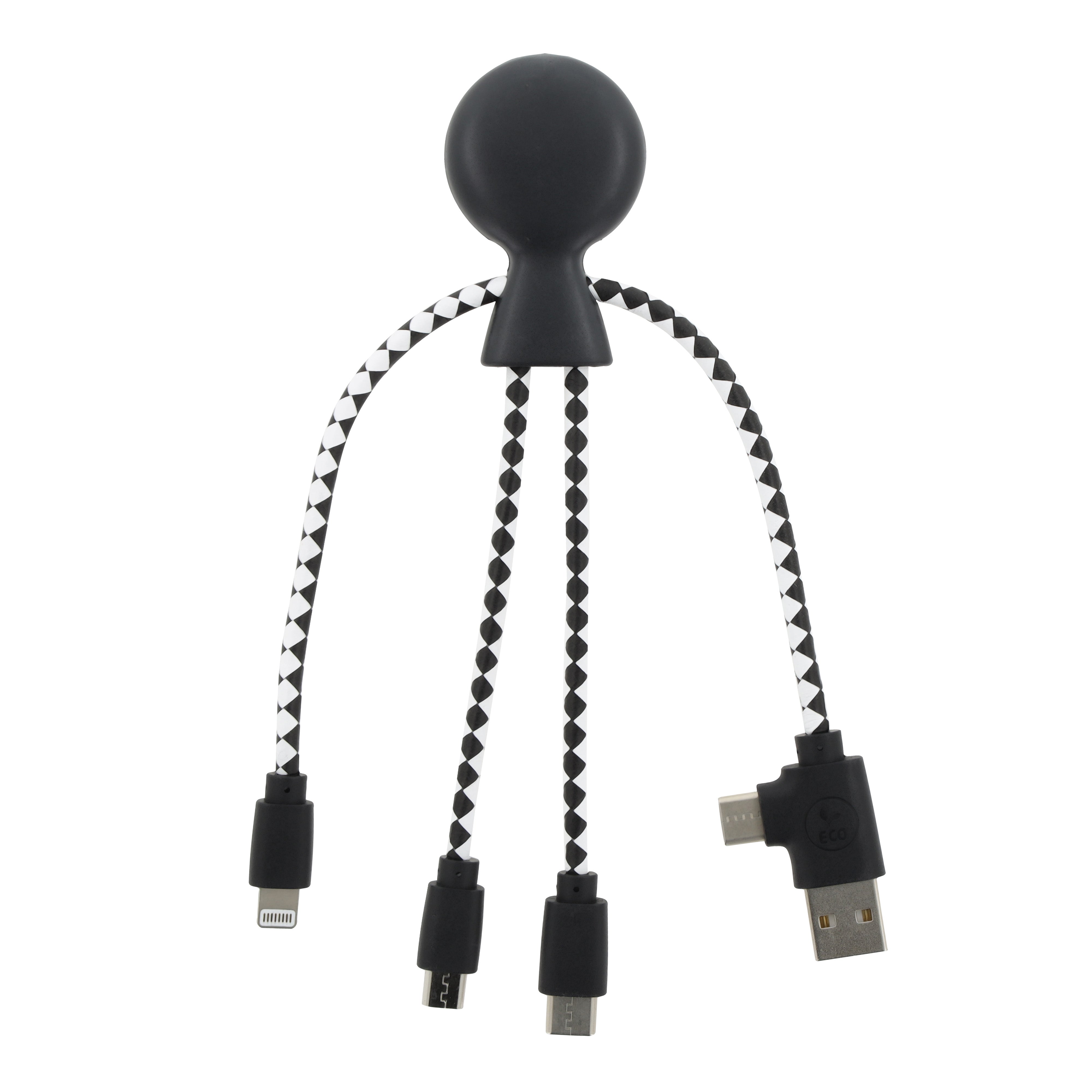 Xoopar „Mr. Bio“ Multiladekabel aus recyceltem Kunststoff
