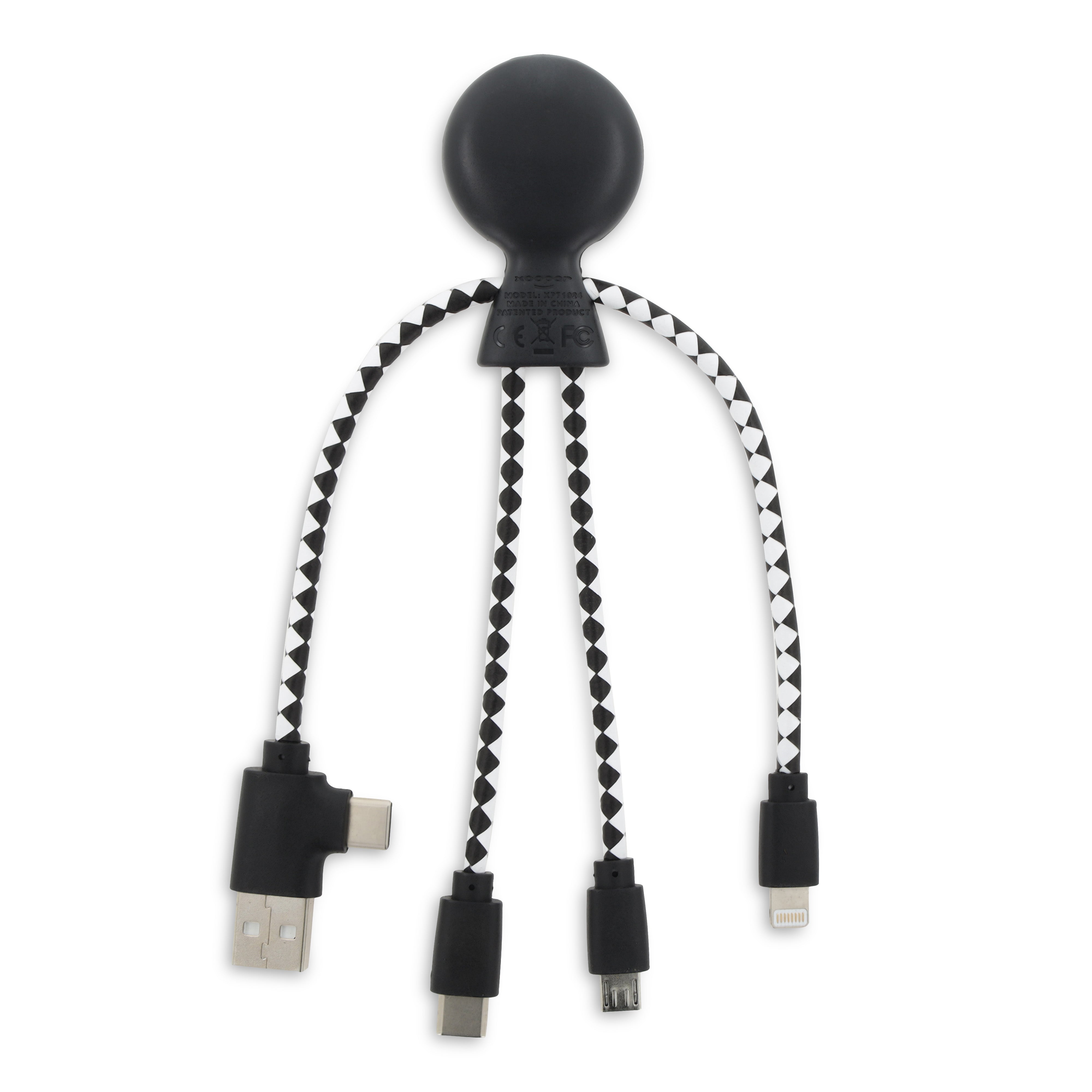 Xoopar „Mr. Bio“ Multiladekabel aus recyceltem Kunststoff