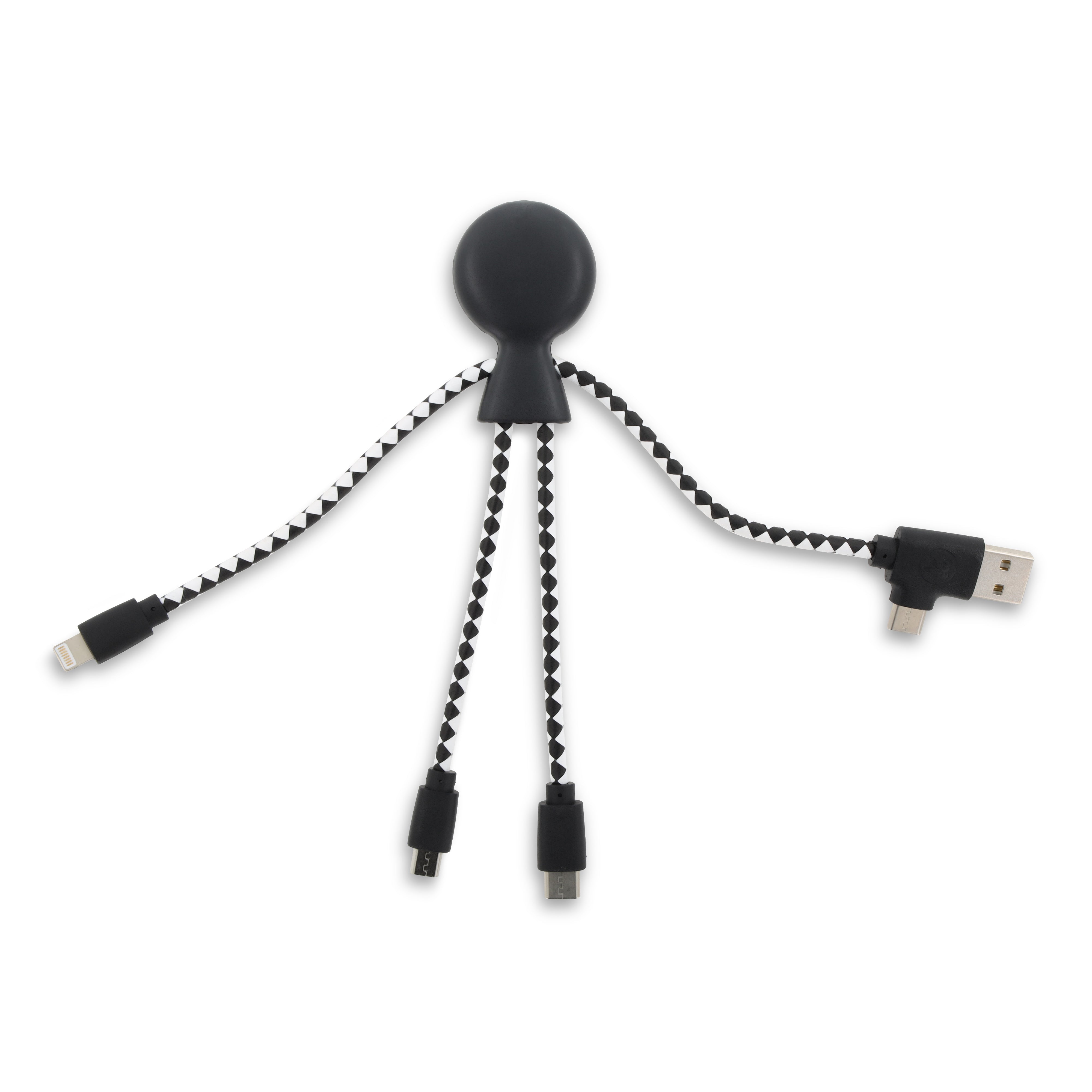 Xoopar „Mr. Bio“ Multiladekabel aus recyceltem Kunststoff