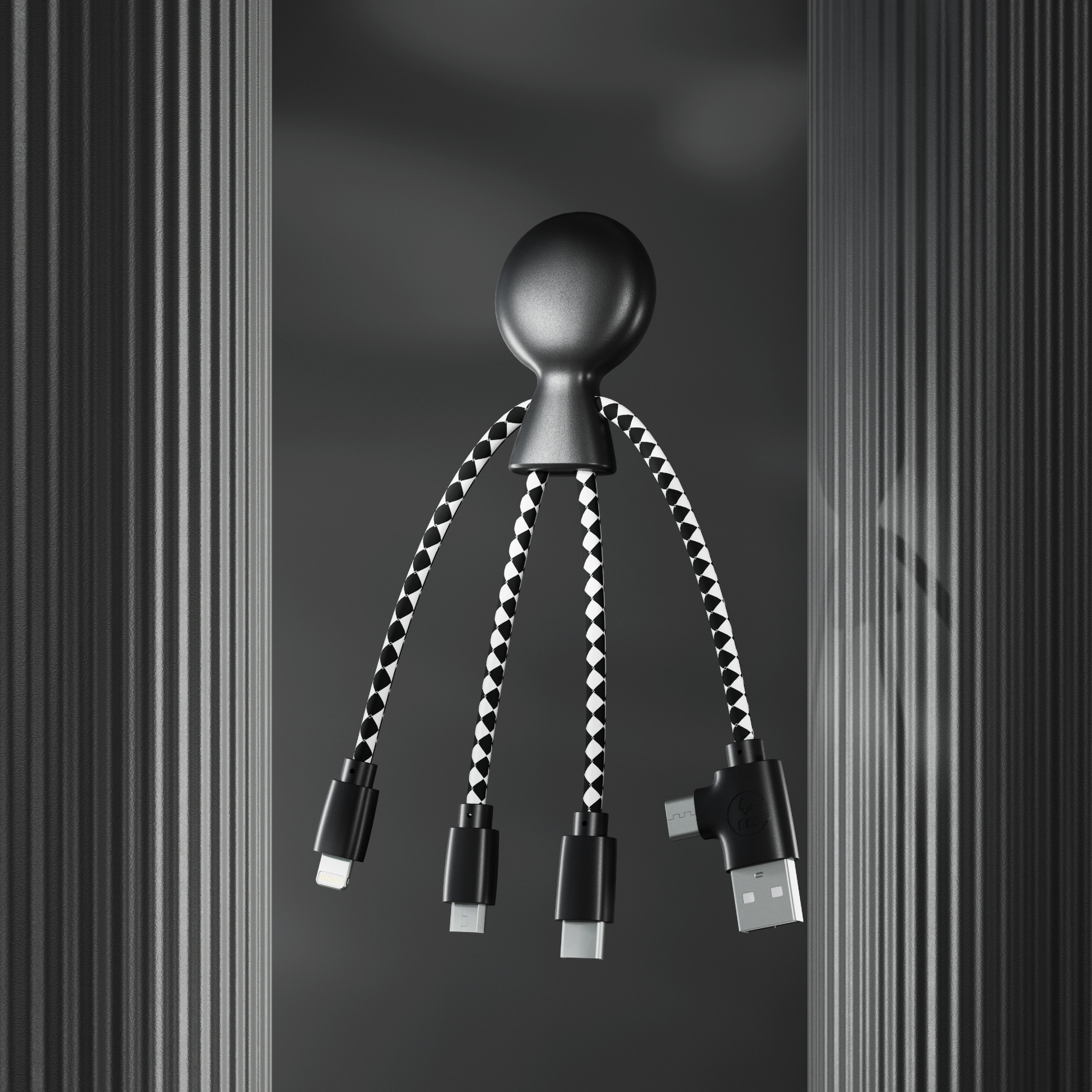Xoopar „Mr. Bio“ Multiladekabel aus recyceltem Kunststoff