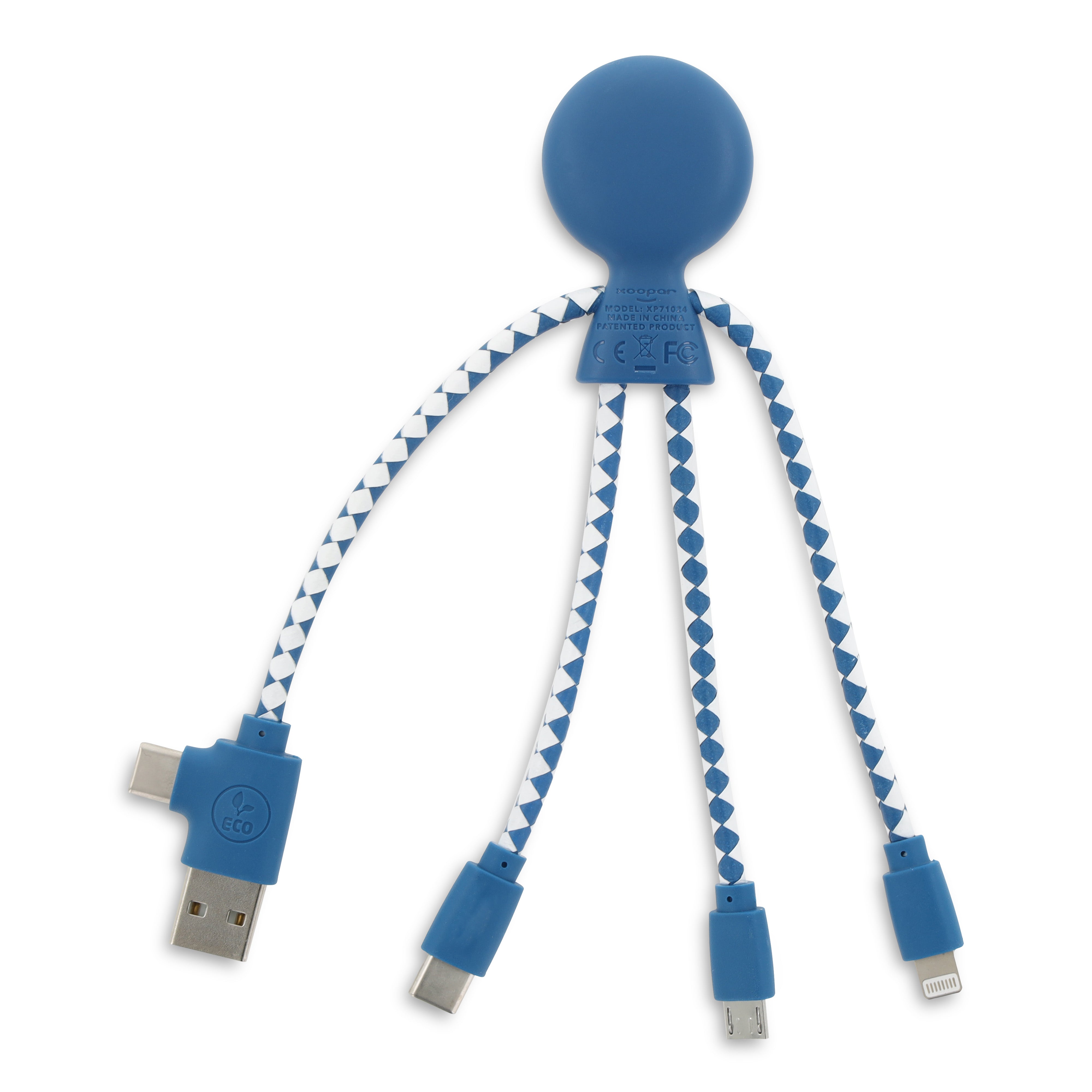 Xoopar „Mr. Bio“ Multiladekabel aus recyceltem Kunststoff