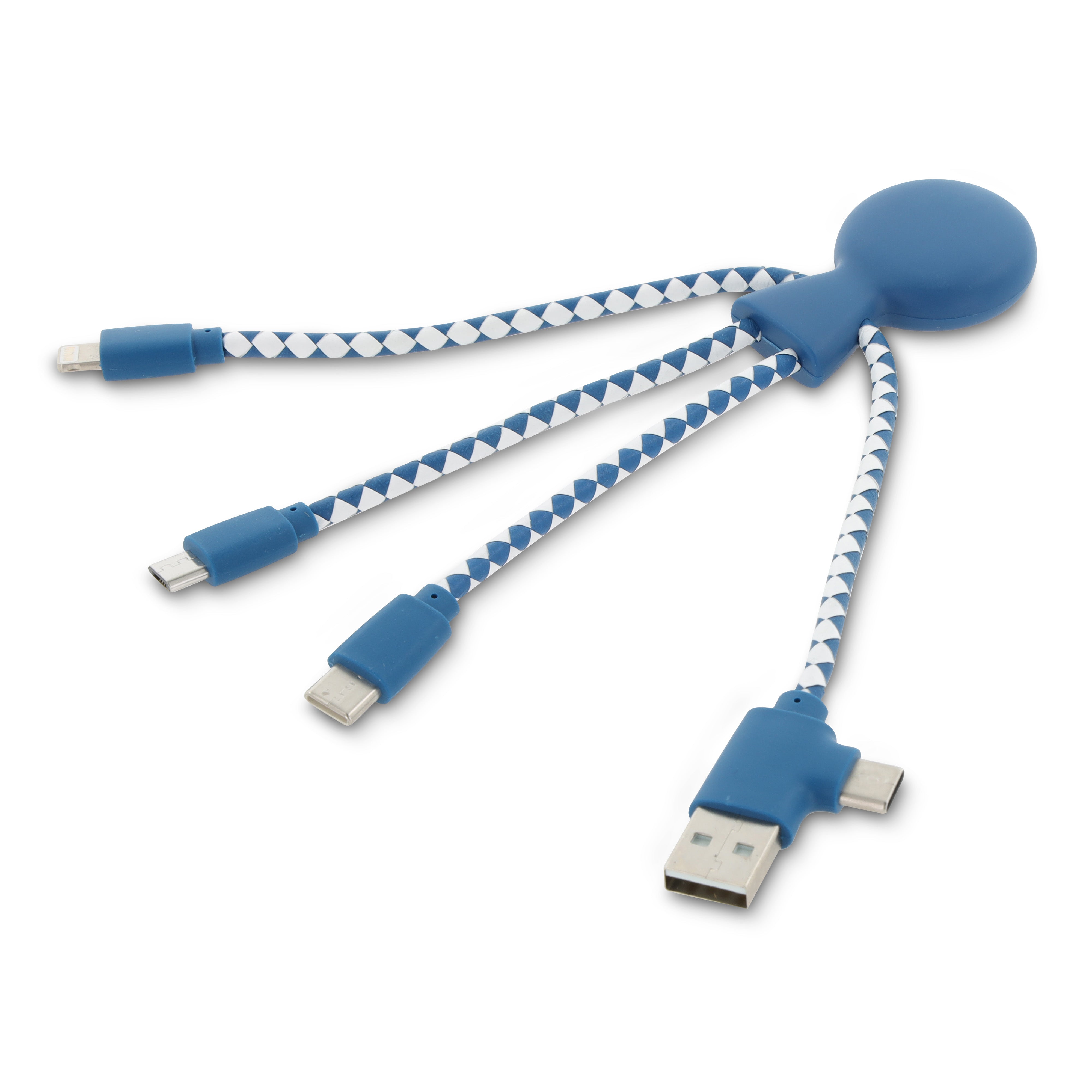 Xoopar „Mr. Bio“ Multiladekabel aus recyceltem Kunststoff