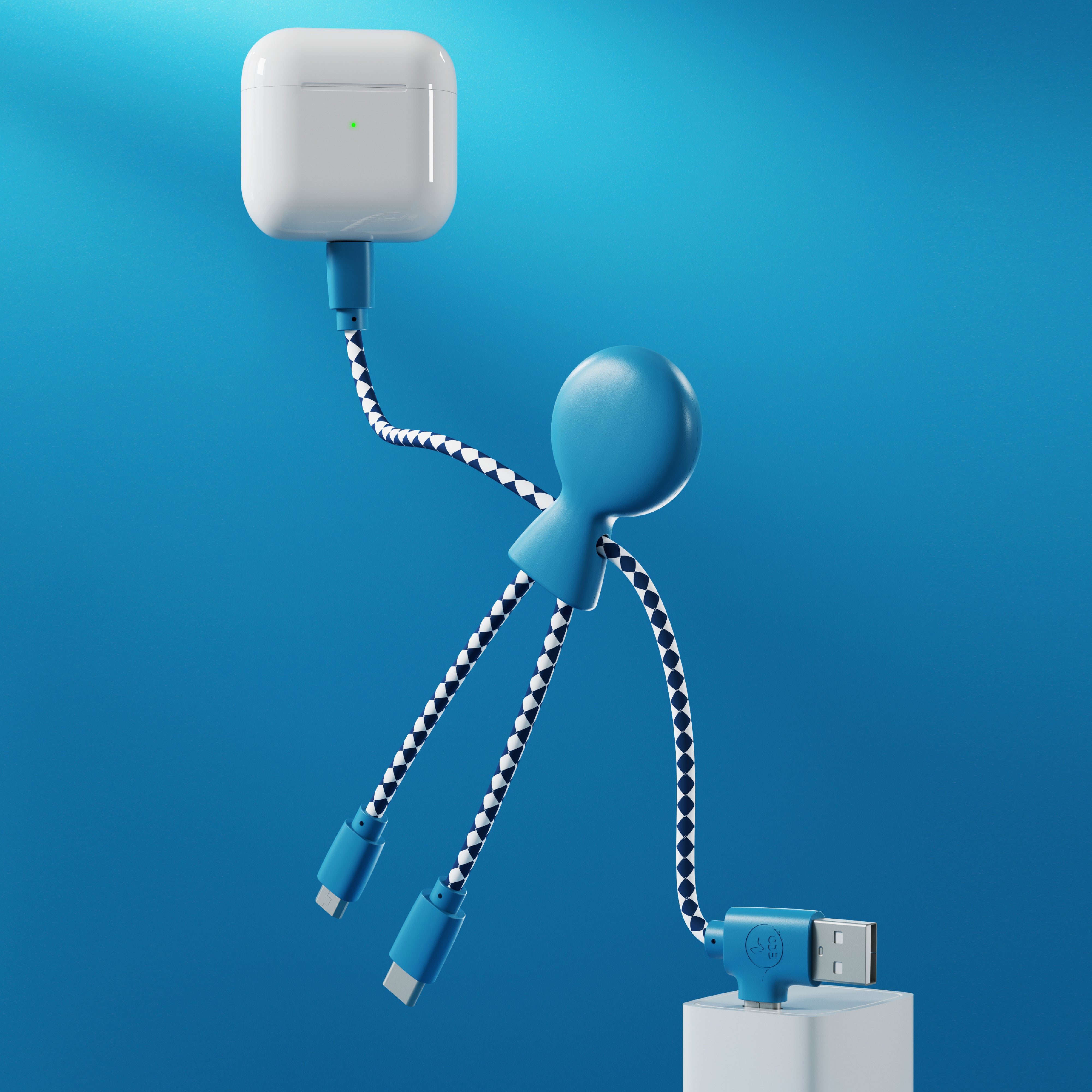 Xoopar „Mr. Bio“ Multiladekabel aus recyceltem Kunststoff