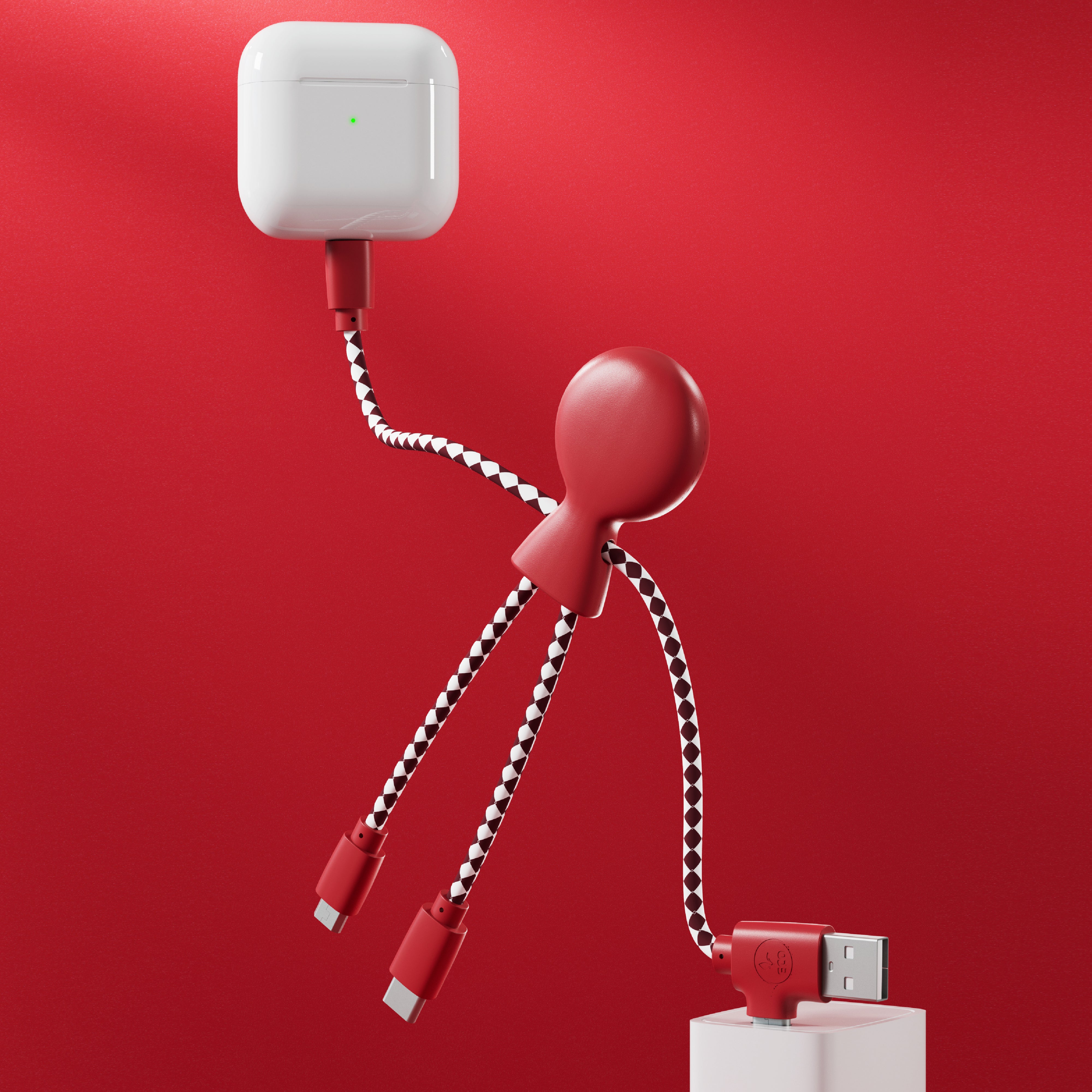 Xoopar „Mr. Bio“ Multiladekabel aus recyceltem Kunststoff