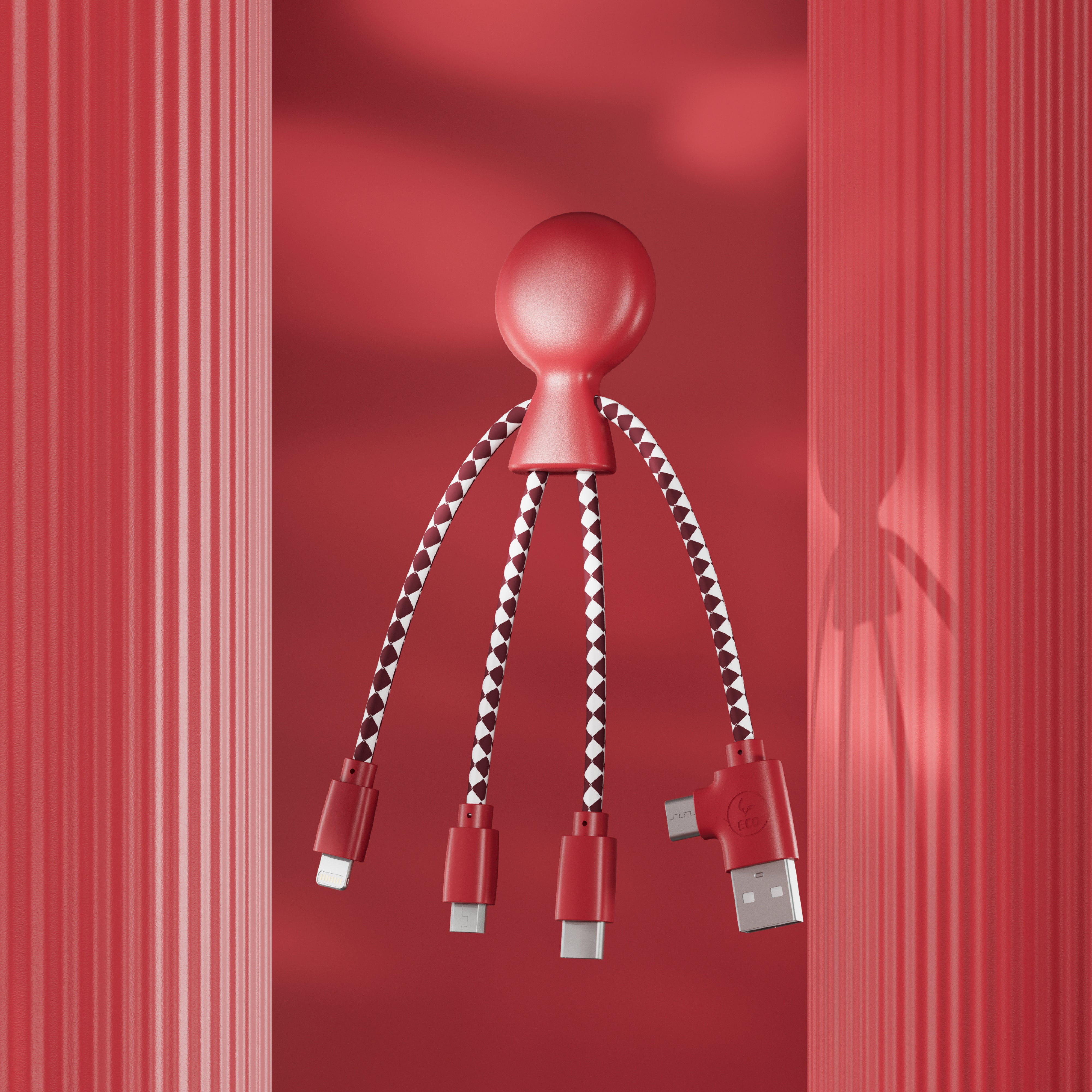 Xoopar „Mr. Bio“ Multiladekabel aus recyceltem Kunststoff