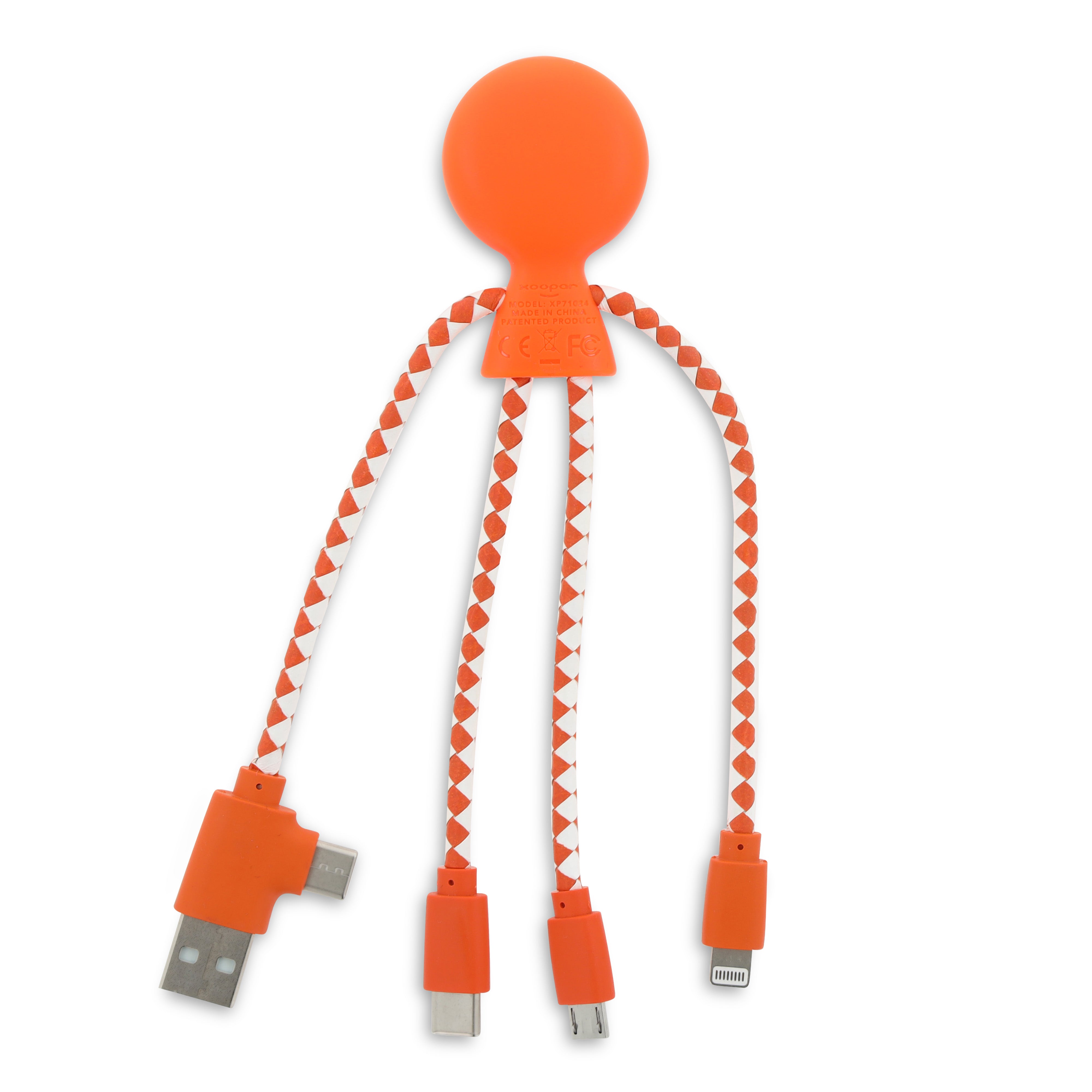 Xoopar „Mr. Bio“ Multiladekabel aus recyceltem Kunststoff