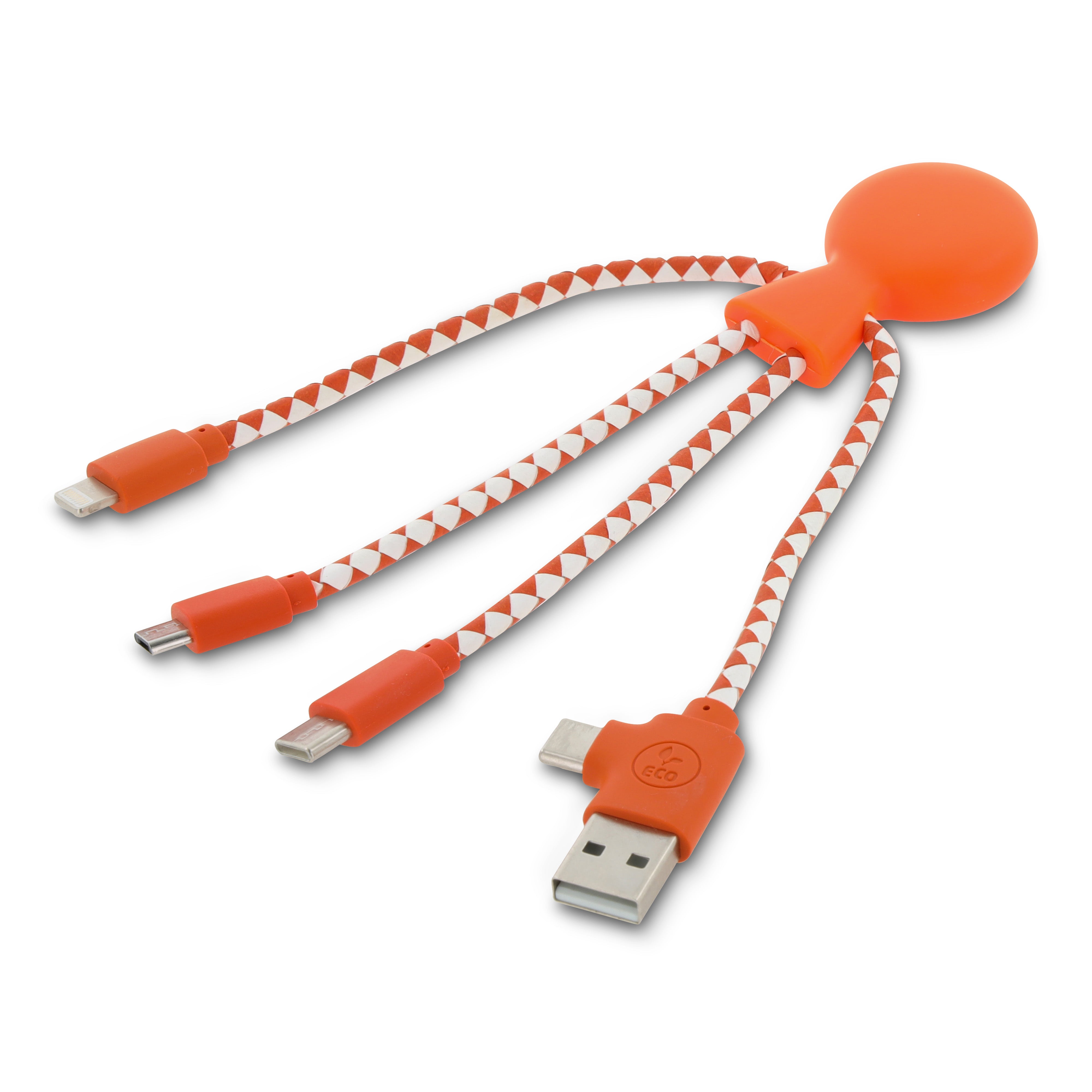 Xoopar „Mr. Bio“ Multiladekabel aus recyceltem Kunststoff