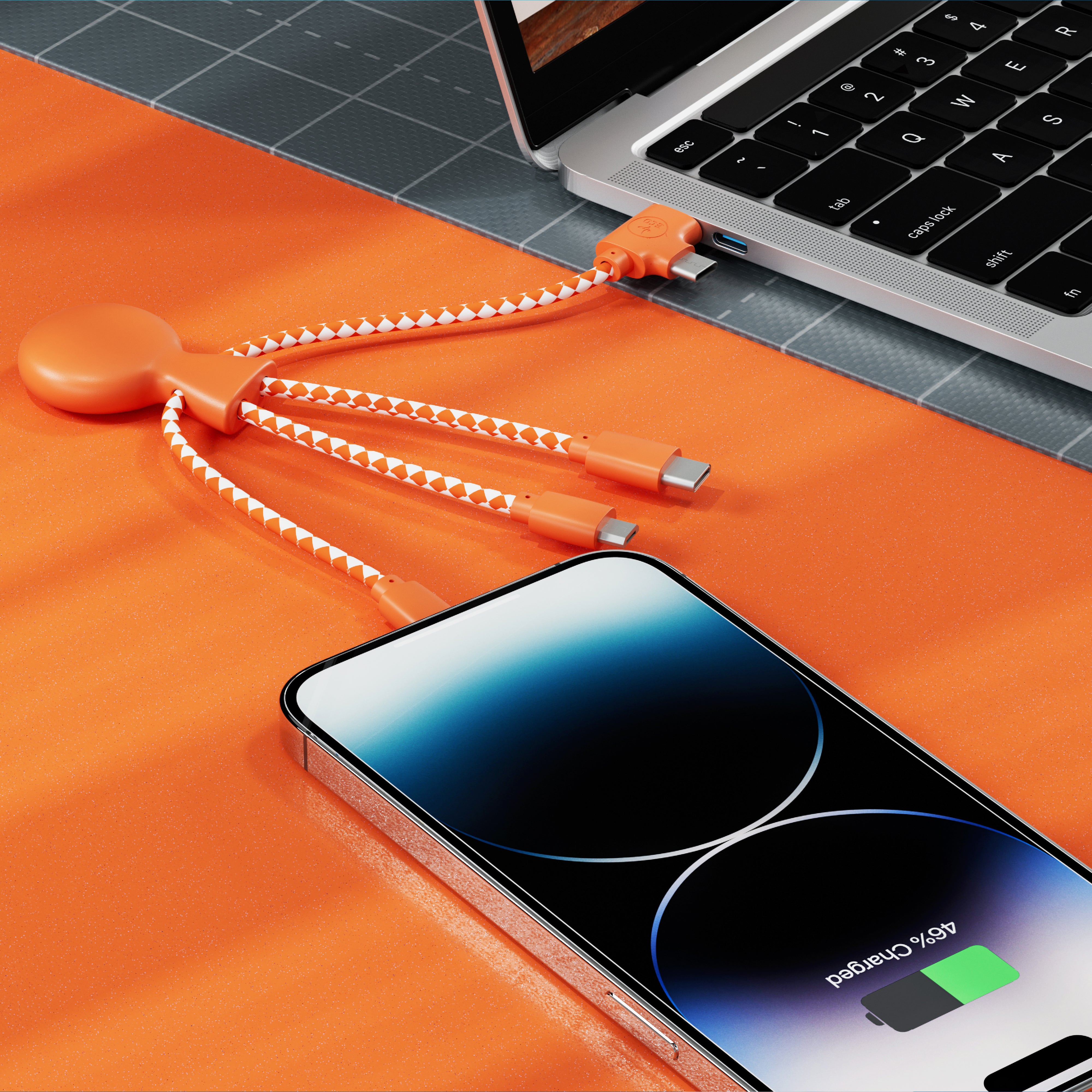 Xoopar „Mr. Bio“ Multiladekabel aus recyceltem Kunststoff