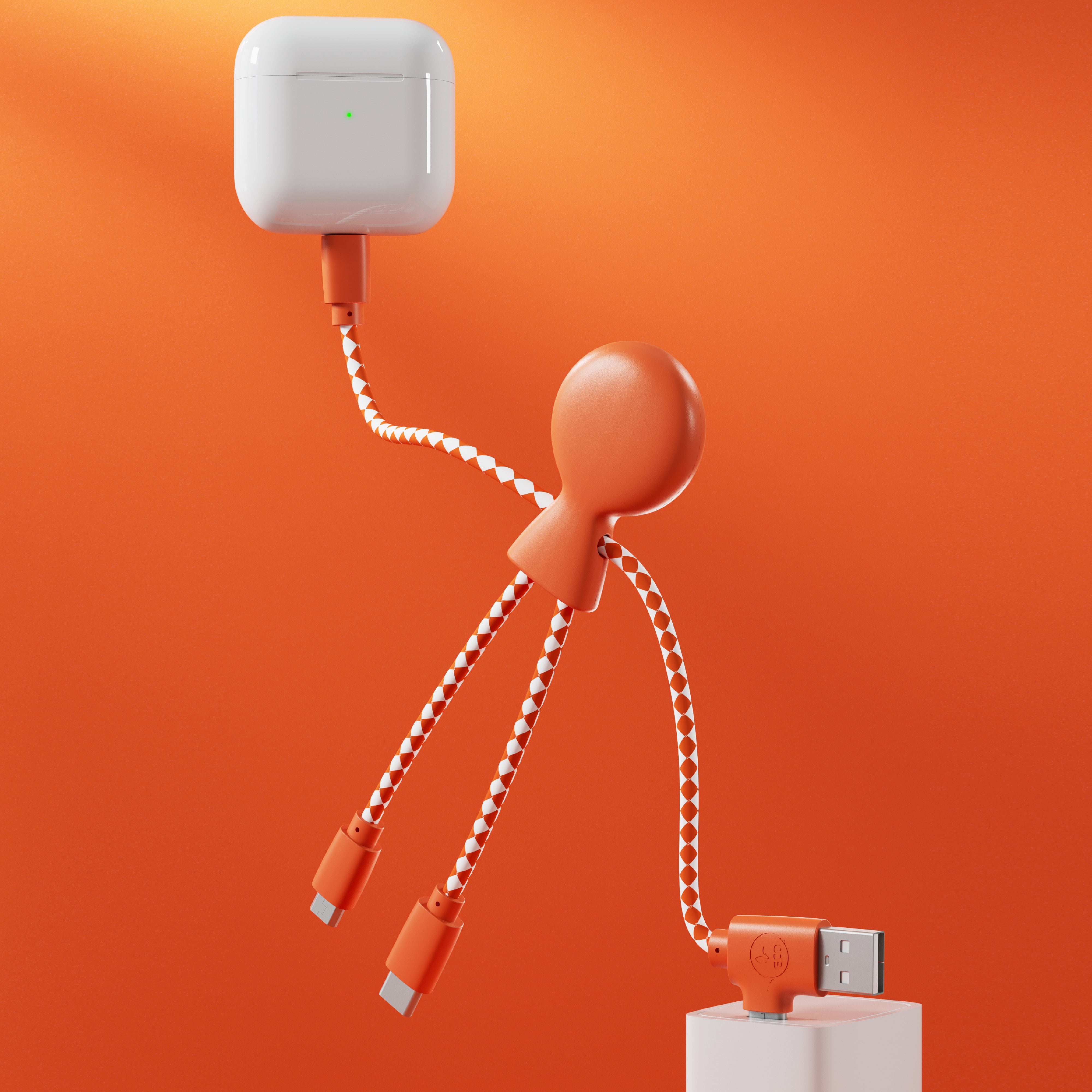 Xoopar „Mr. Bio“ Multiladekabel aus recyceltem Kunststoff