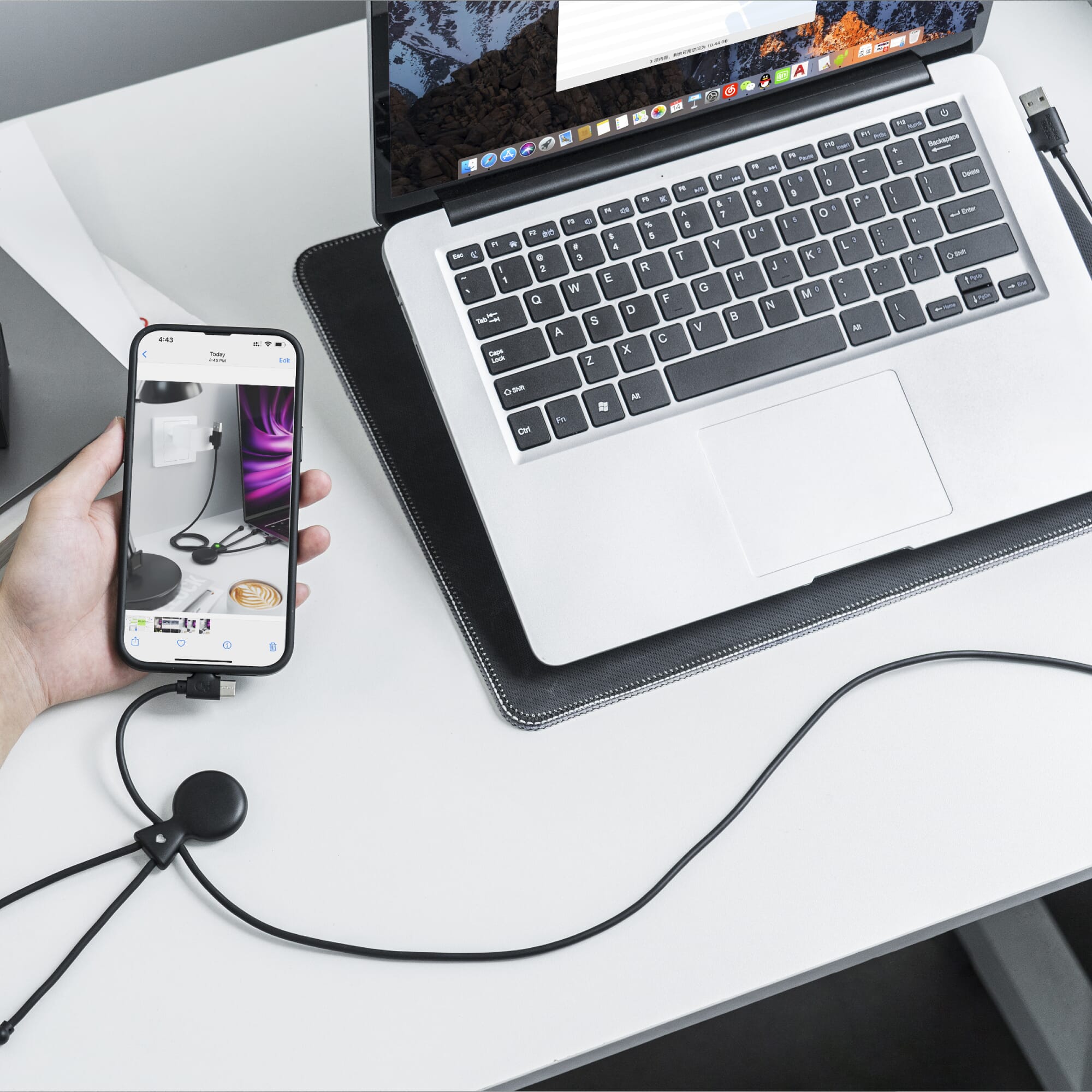 2089 | Xoopar Mr. Bio Long Power Delivery Cable with data transfer