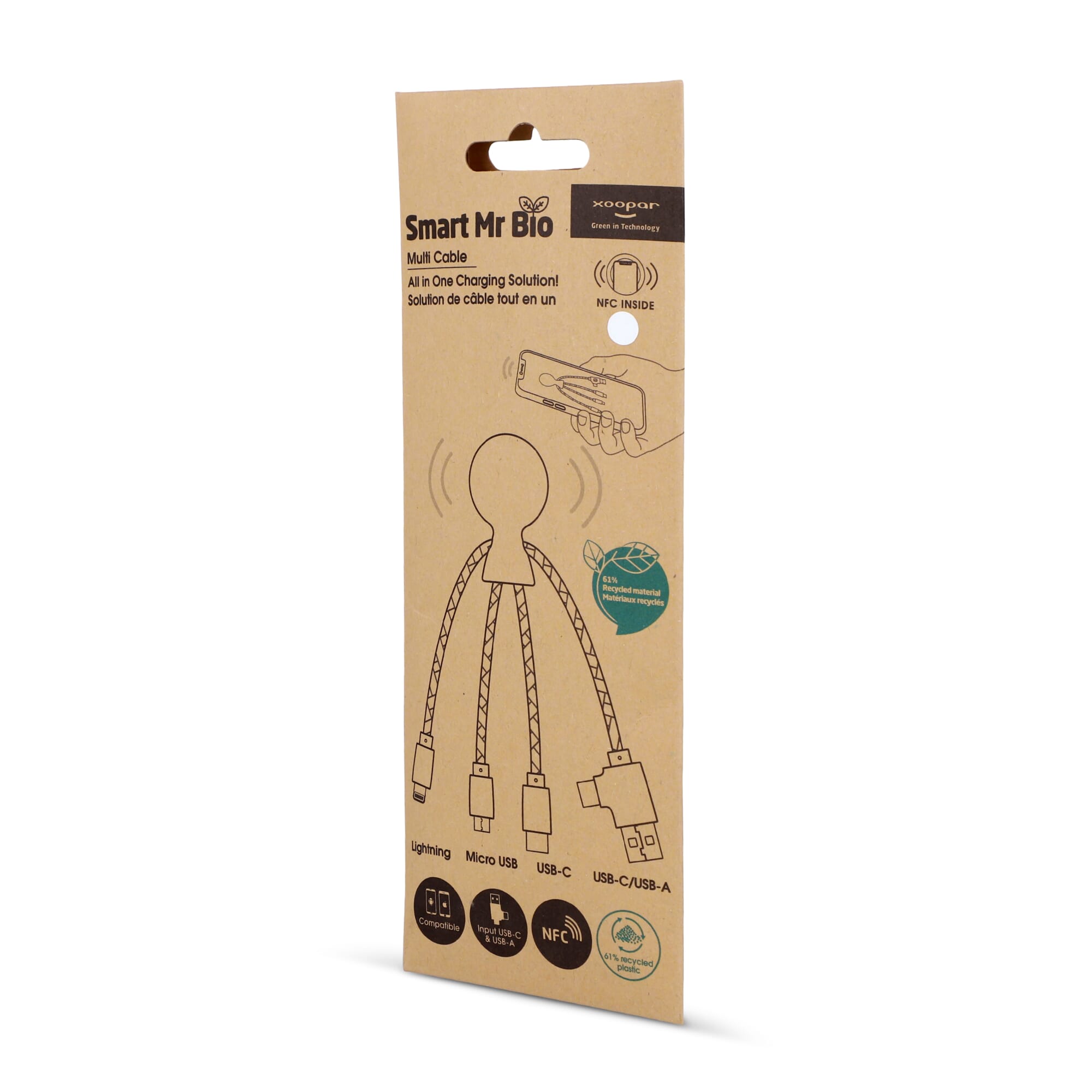 2099 | Xoopar Mr. Bio Smart Charging cable with NFC