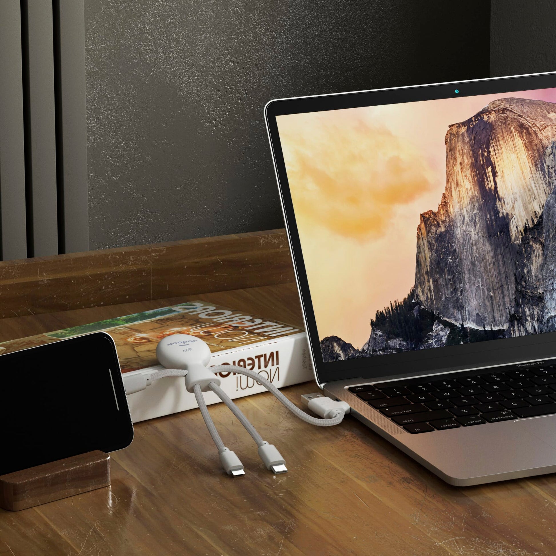 2099 | Xoopar Mr. Bio Smart Charging cable with NFC